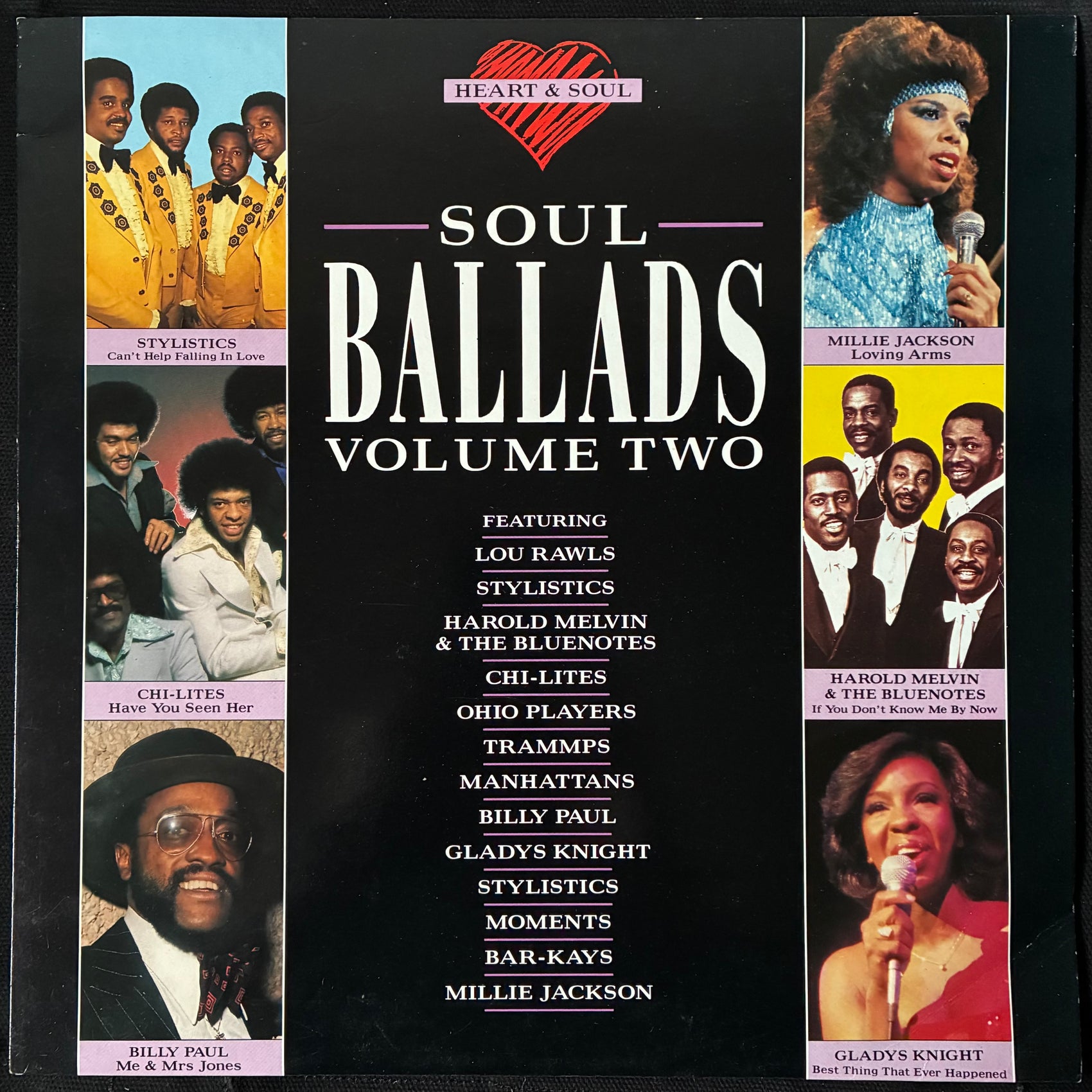 VARIOUS ARTISTS - HEART & SOUL - SOUL BALLADS VOLUME TWO (USED VINYL 1988 UK M-/EX+)