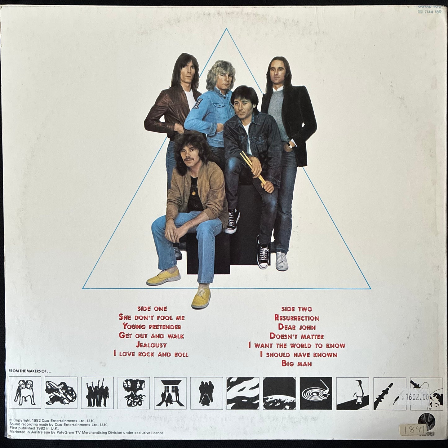STATUS QUO - 1982 (USED VINYL 1982 AUS M-/EX-)