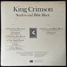 Load image into Gallery viewer, KING CRIMSON - STARLESS AND BIBLE BLACK (FIRST PRESSING) (USED VINYL 1974 JAPAN EX+/EX-)
