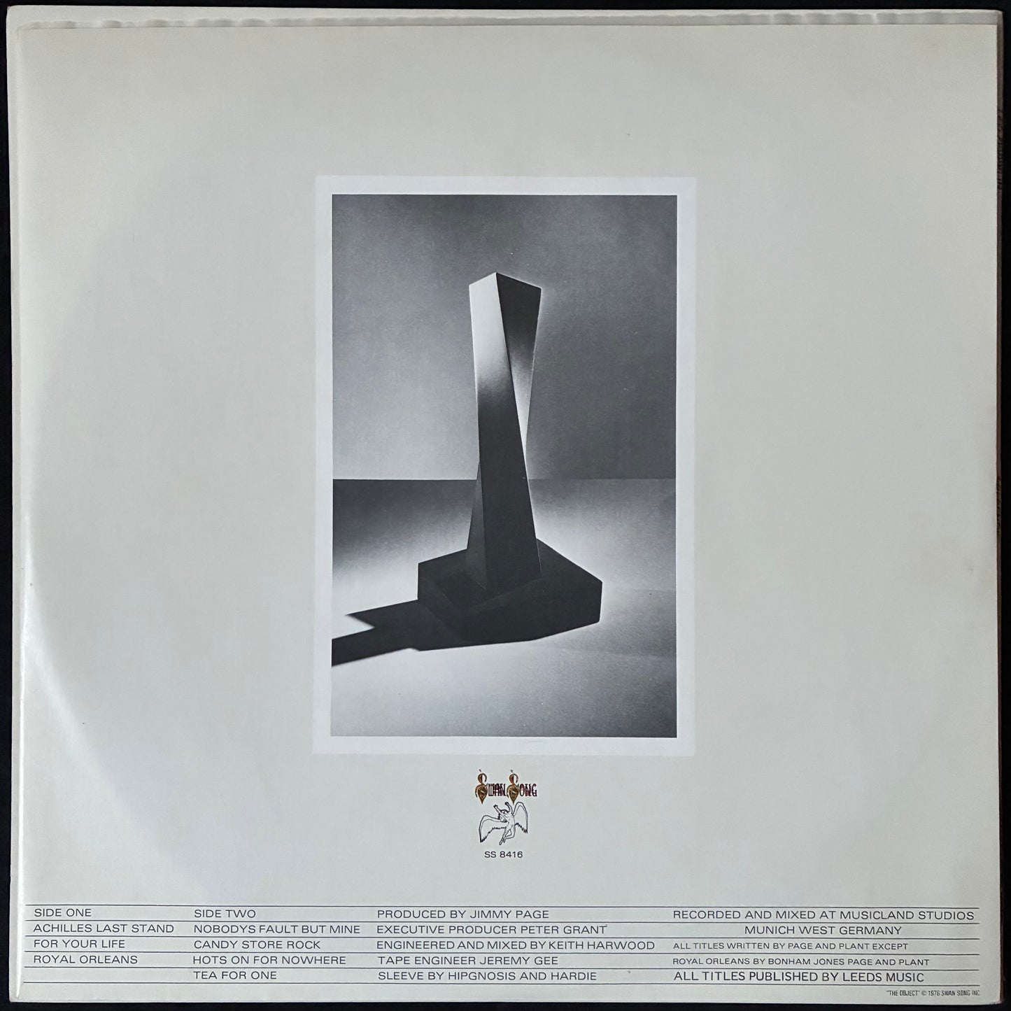 LED ZEPPELIN - PRESENCE (USED VINYL 1976 AUS EX+/EX+)