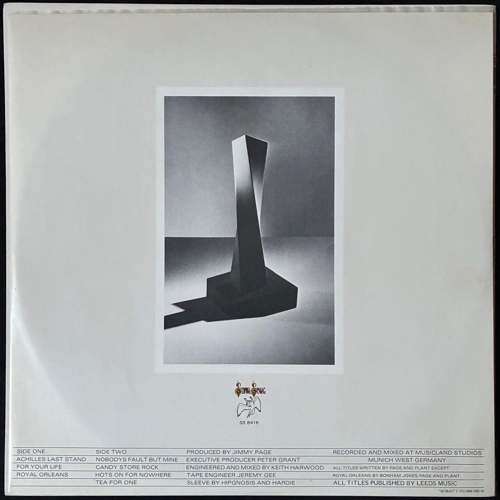LED ZEPPELIN - PRESENCE (USED VINYL 1976 AUS EX+/EX+)