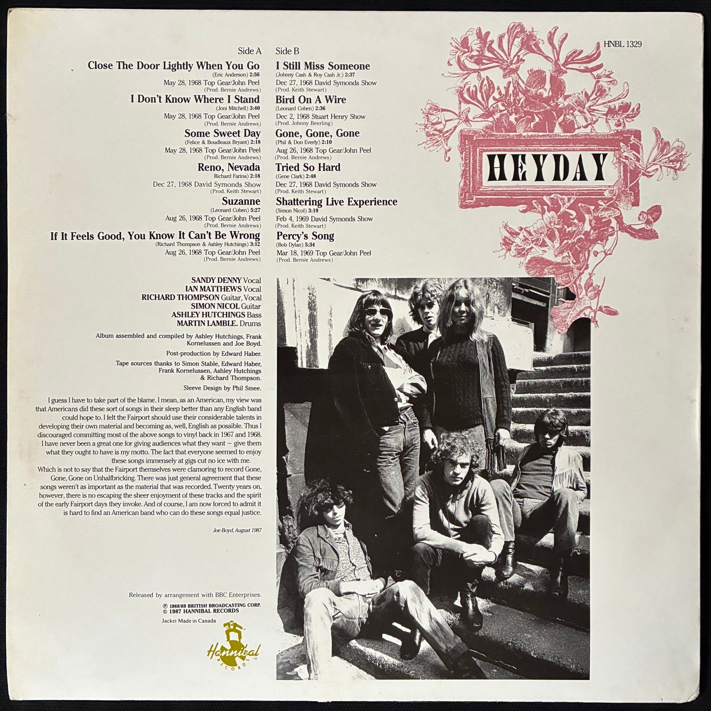 FAIRPORT CONVENTION - HEYDAY (USED VINYL 1987 UK M-/EX+)