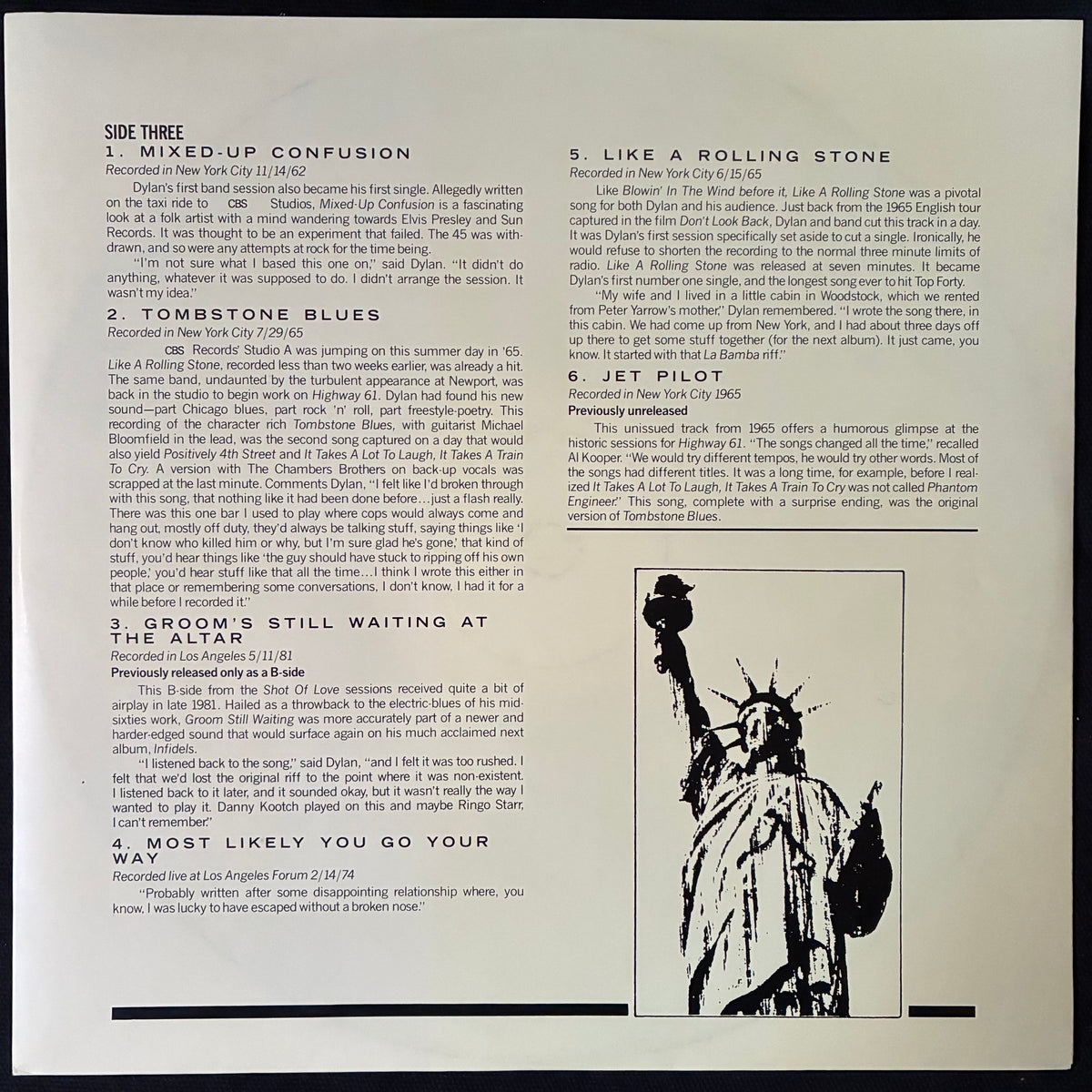BOB DYLAN - BIOGRAPH (5LP BOX SET) (USED VINYL 1985 AUS M-/M-/EX)