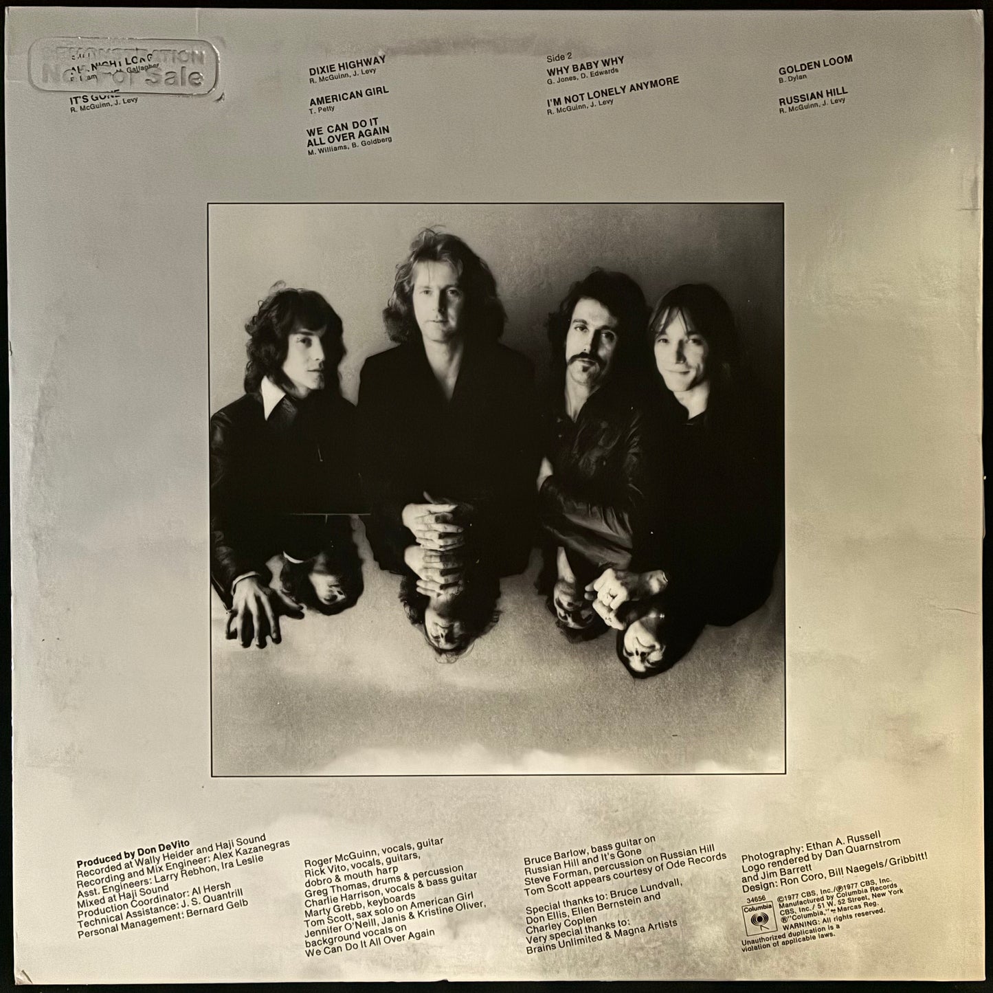 ROGER MCGUINN - THUNDERBYRD (USED VINYL 1977 US M-/EX+)