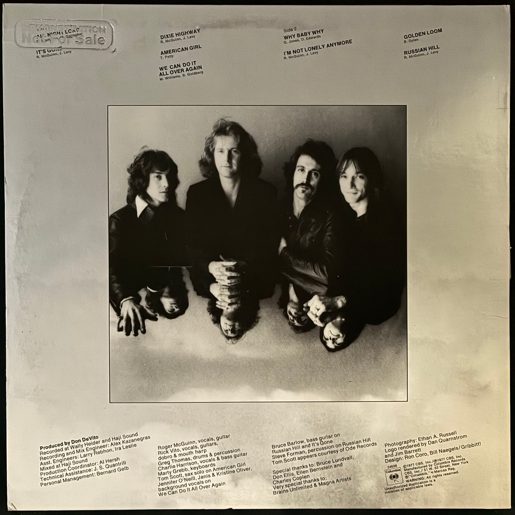 ROGER MCGUINN - THUNDERBYRD (USED VINYL 1977 US M-/EX+)