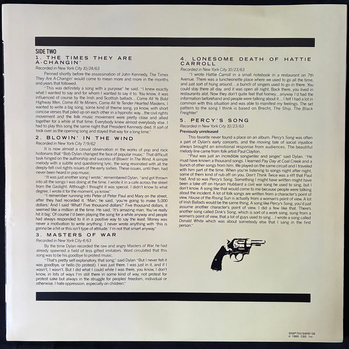BOB DYLAN - BIOGRAPH (5LP BOX SET) (USED VINYL 1985 AUS M-/M-/EX)