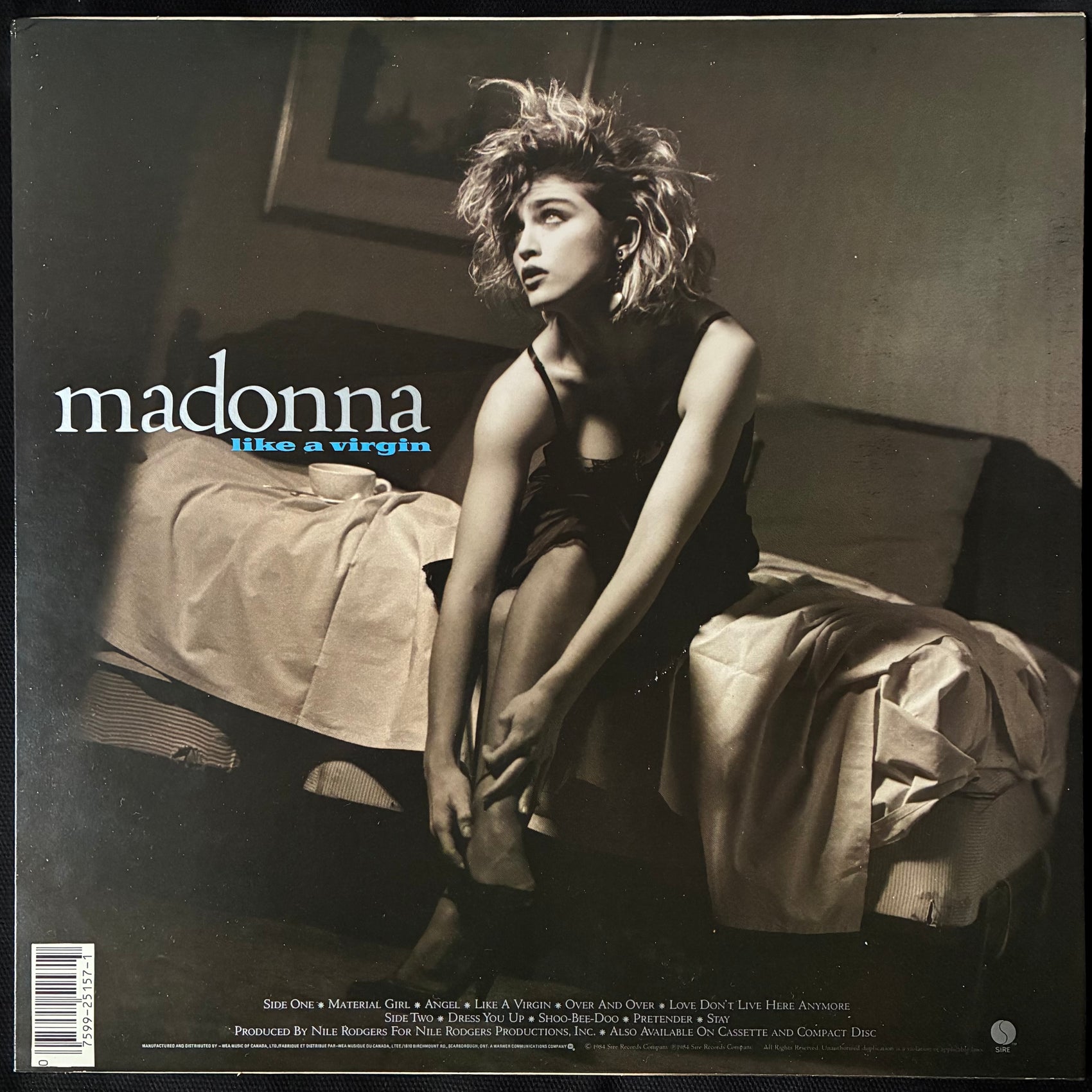 MADONNA - LIKE A VIRGIN (USED VINYL 1984 CANADA M-/EX+)