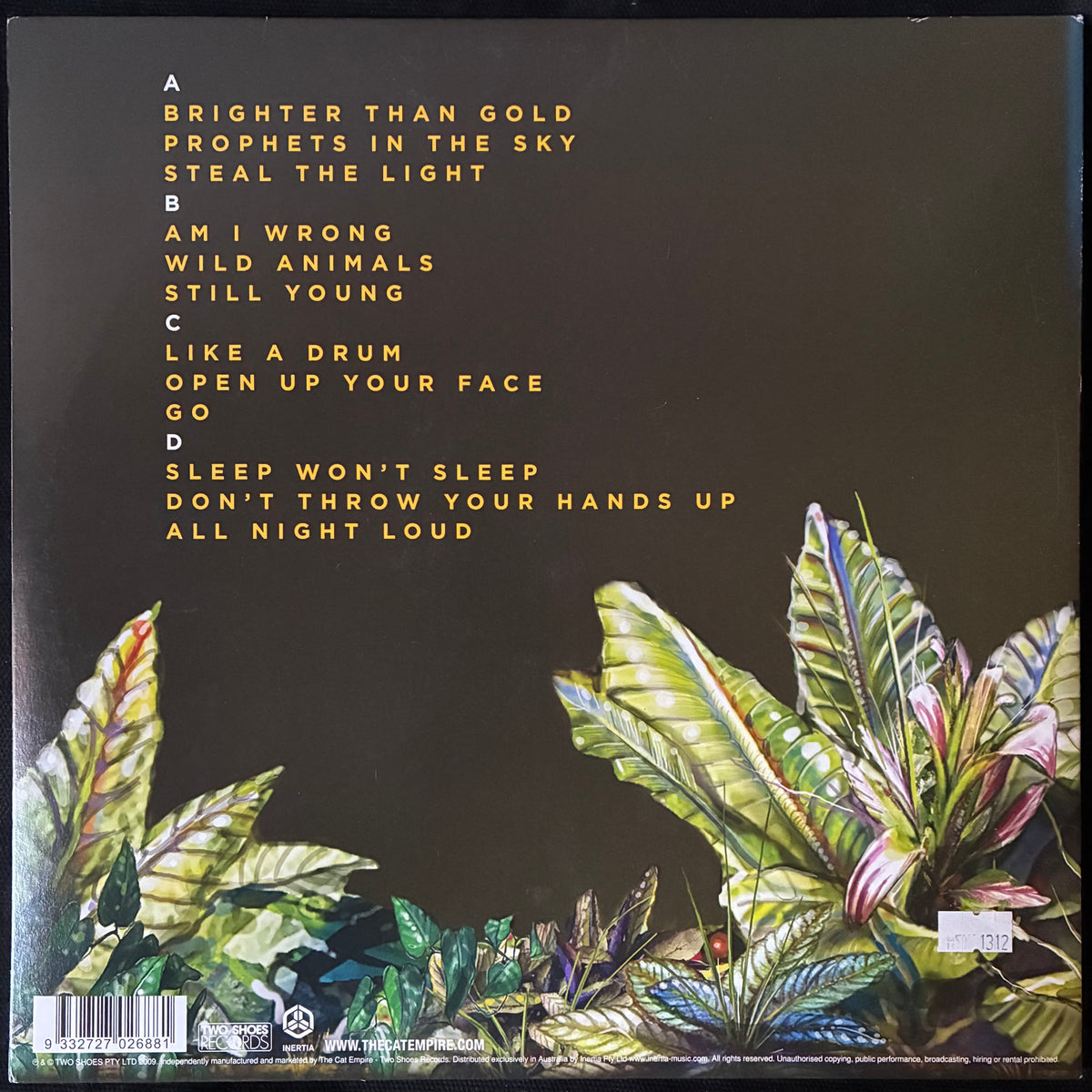 CAT EMPIRE - STEAL THE LIGHT (2LP) (USED VINYL 2013 EX+/EX/M-)