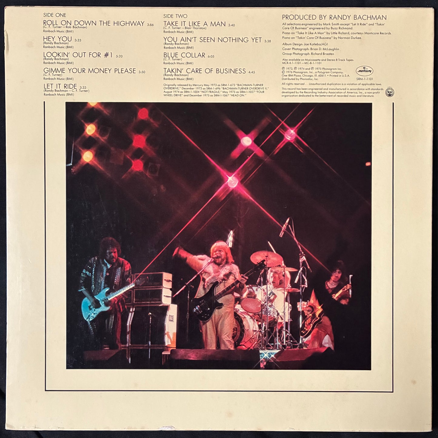 BACHMAN-TURNER OVERDRIVE - BEST OF B.T.O. (SO FAR) (USED VINYL 1976 US EX+/EX+)