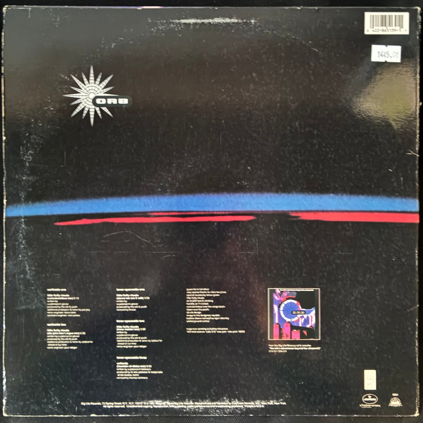 ORB - LITTLE FLUFFY CLOUDS (12" EP) (USED VINYL 1991 US EX-/EX-)