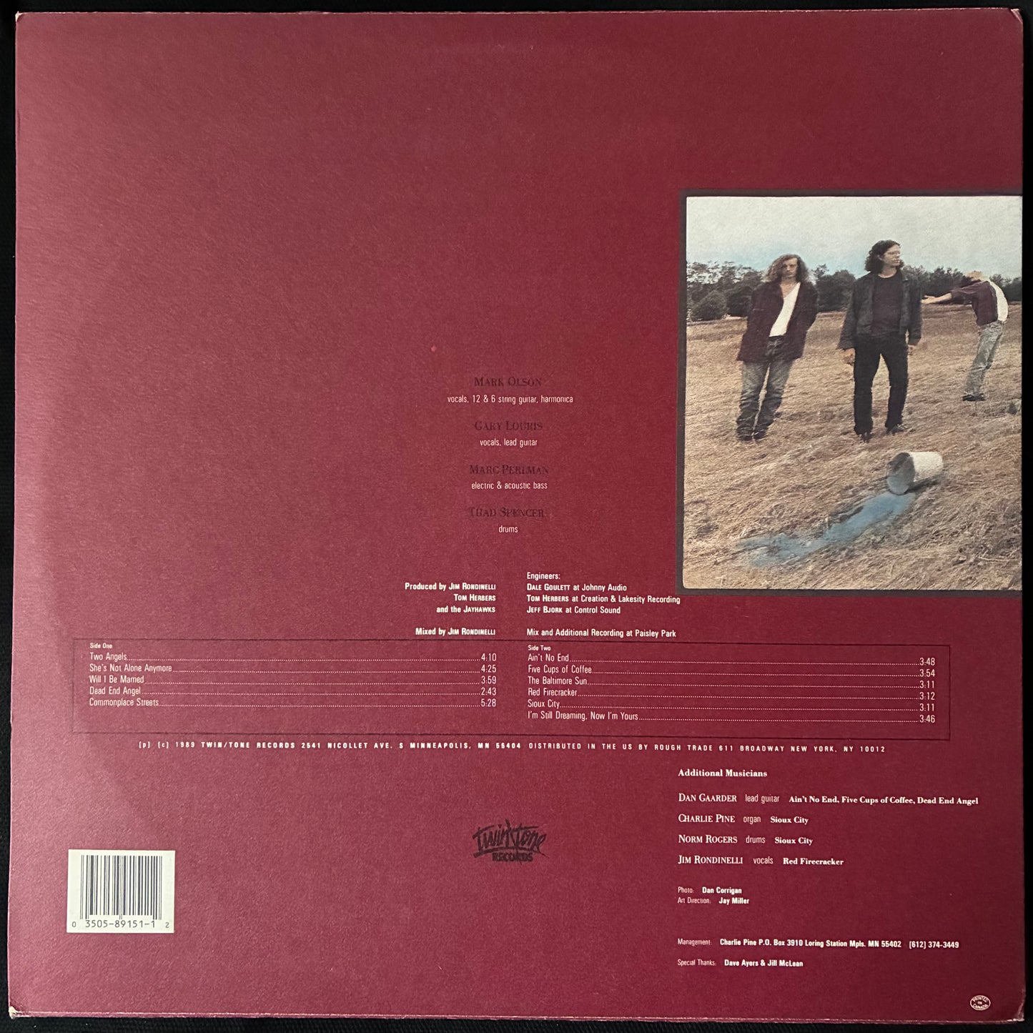 JAYHAWKS - BLUE EARTH (FIRST PRESSING) (USED VINYL 1989 US M-/M-)