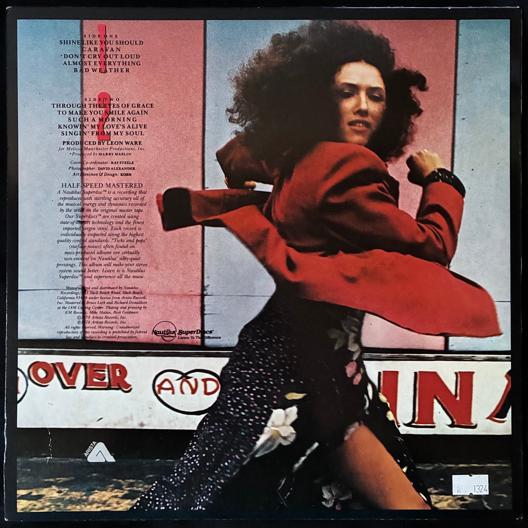 MELISSA MANCHESTER - DON'T CRY OUT LOUD (NAUTILUS PRESSING) (USED VINYL 1978 US M-/EX+)