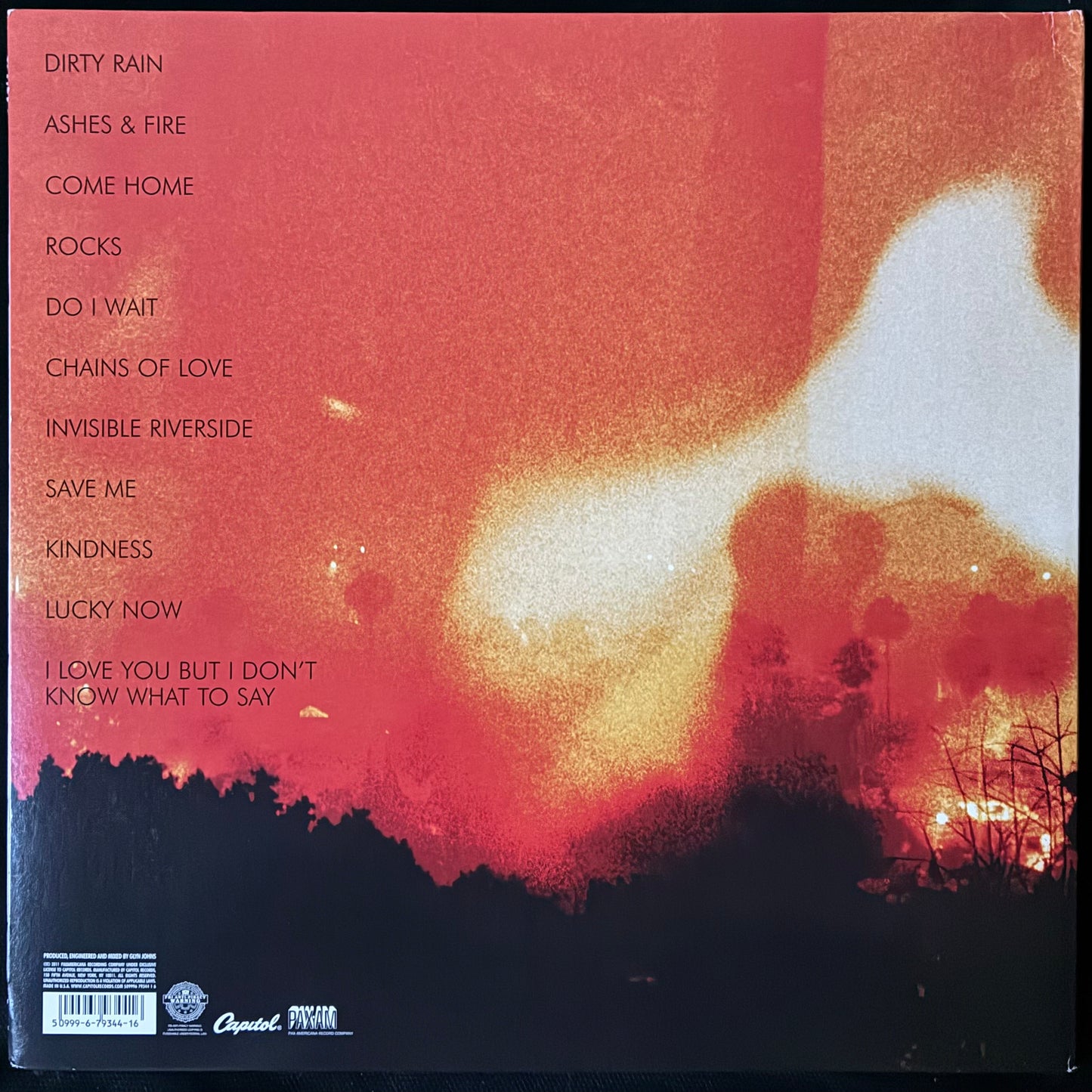 RYAN ADAMS - ASHES AND FIRE (USED VINYL 2011 US M-/EX+)