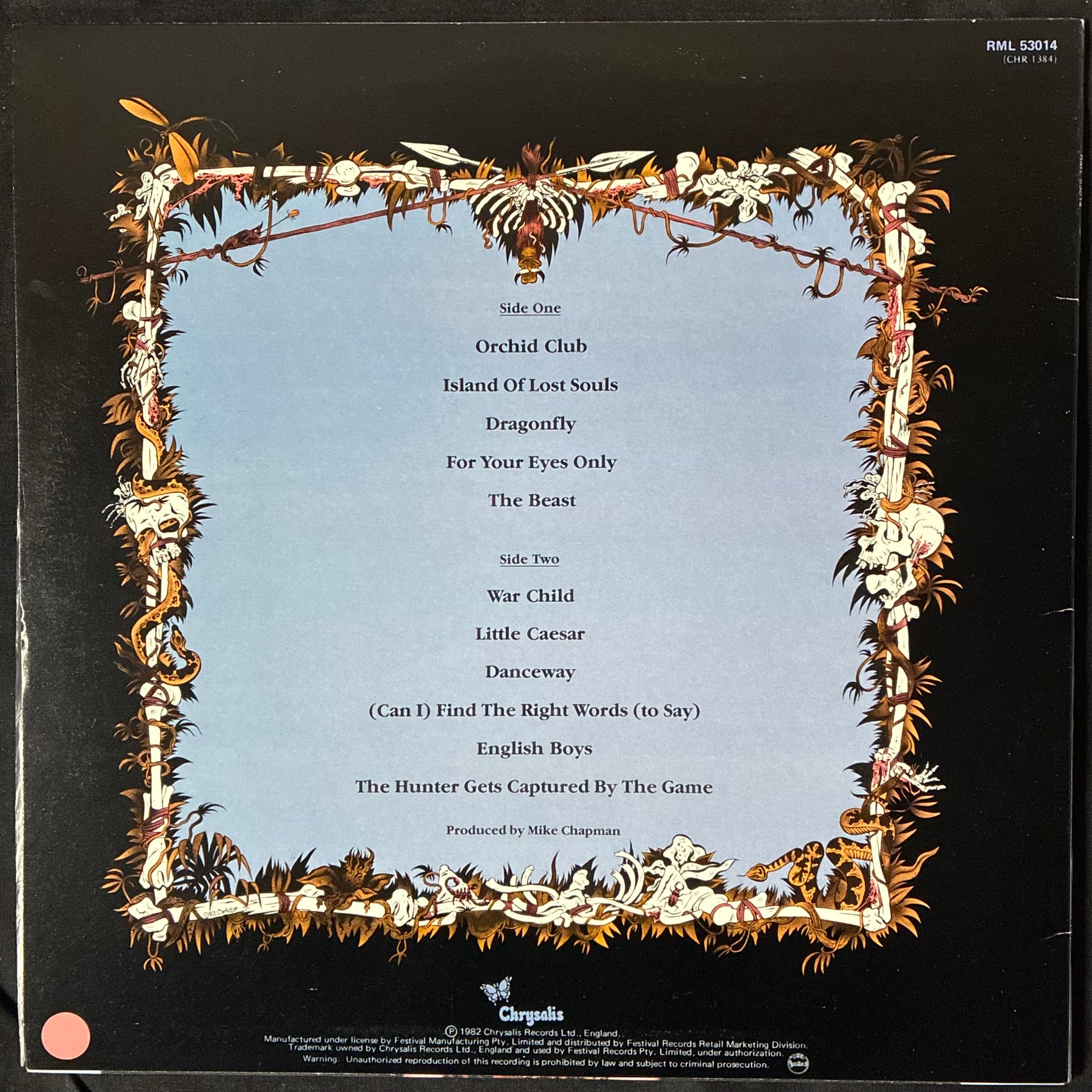BLONDIE - HUNTER (FIRST PRESSING) (USED VINYL 1982 AUS M-/EX+)