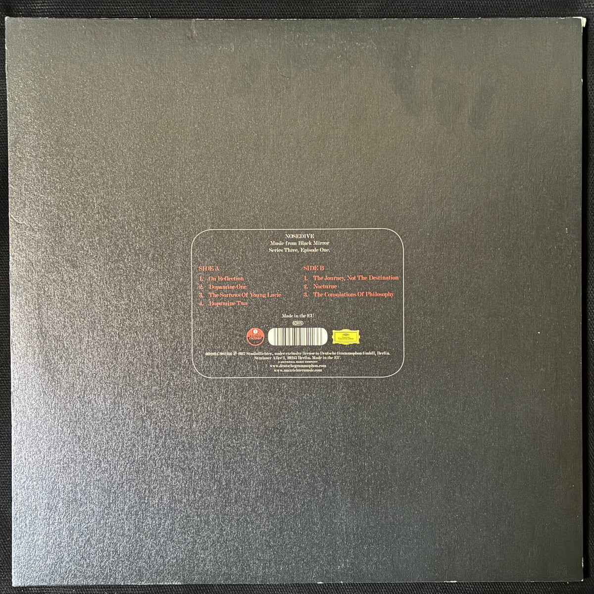 MAX RICHTER - NOSEDIVE (USED VINYL 2017 EU M-/EX+)