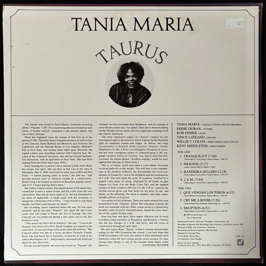 TANIA MARIA - TAURUS (USED VINYL 1982 US M-/EX+)