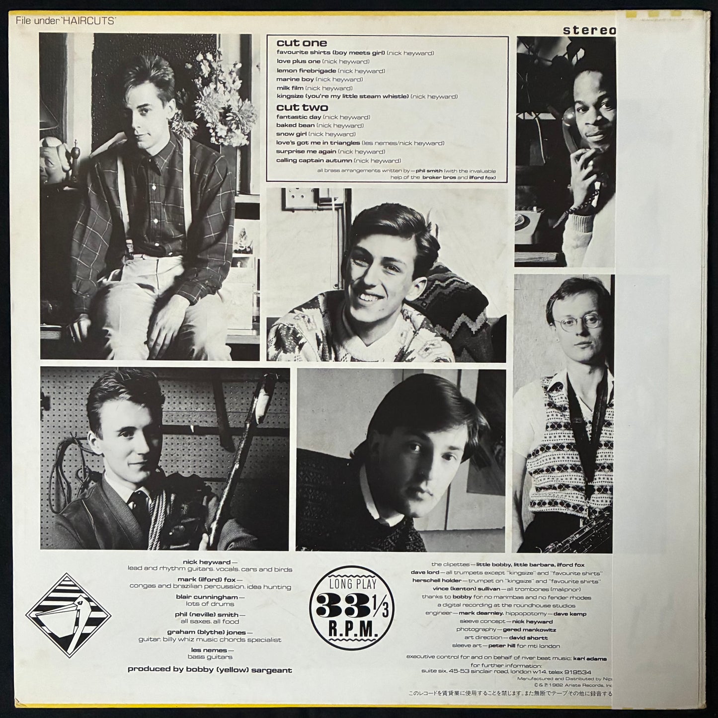 HAIRCUT ONE HUNDRED - PELICAN WEST (USED VINYL 1982 JAPAN M-/M-)