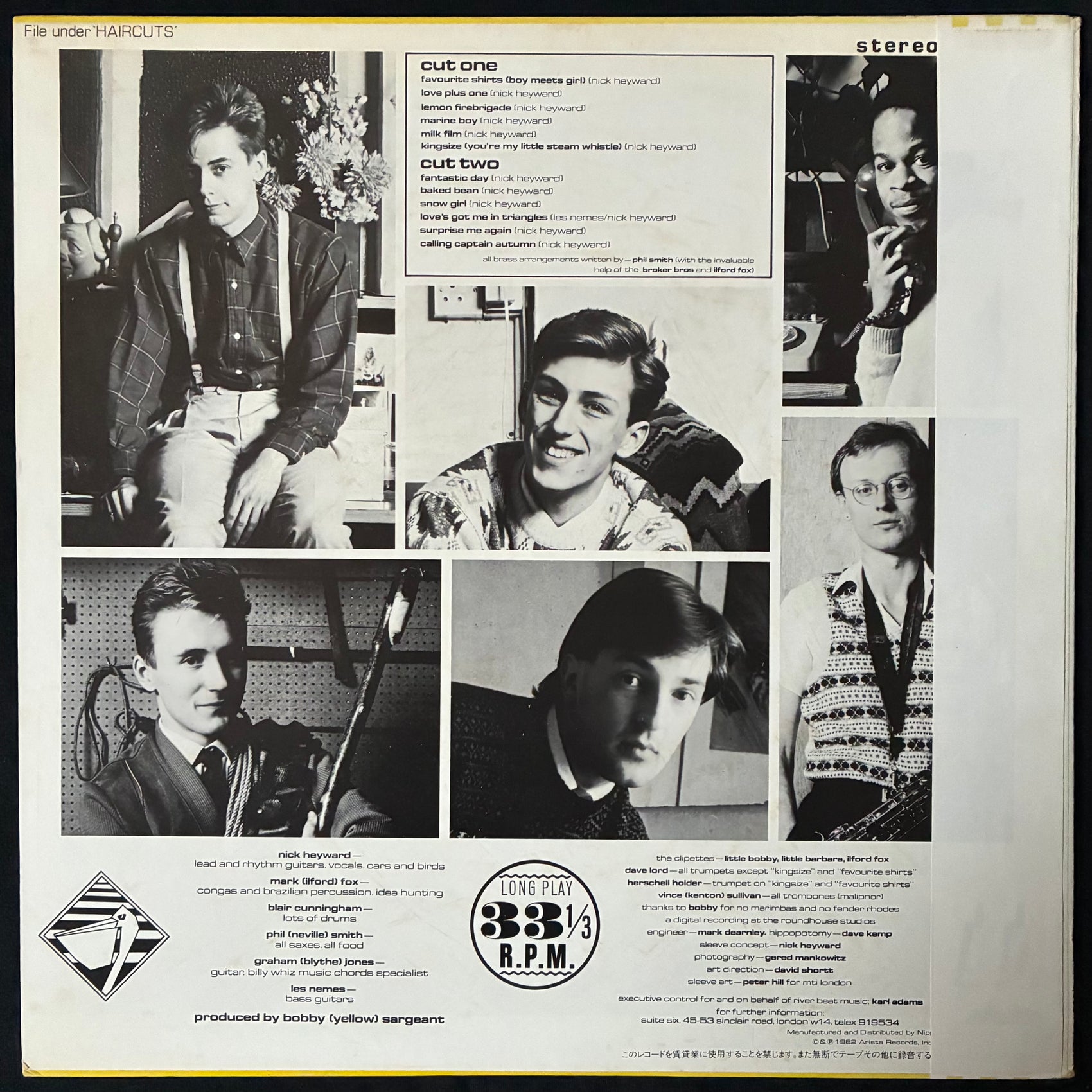 HAIRCUT ONE HUNDRED - PELICAN WEST (USED VINYL 1982 JAPAN M-/M-)