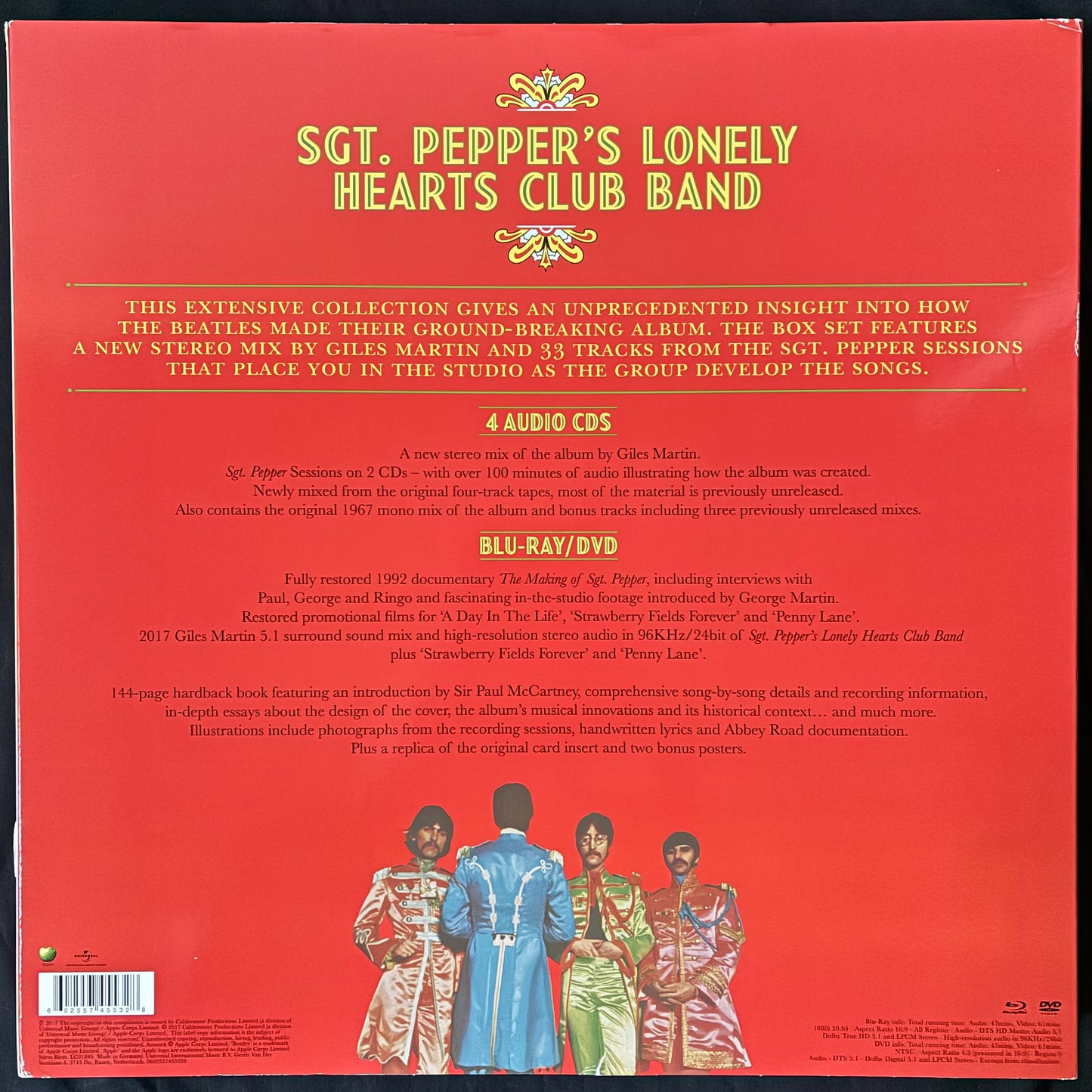BEATLES - SGT. PEPPER'S LONELY HEARTS CLUB BAND : DELUXE EDITION (4CD+BLU RAY/DVD) (USED BOX SET 2017 M-/M-/EX)