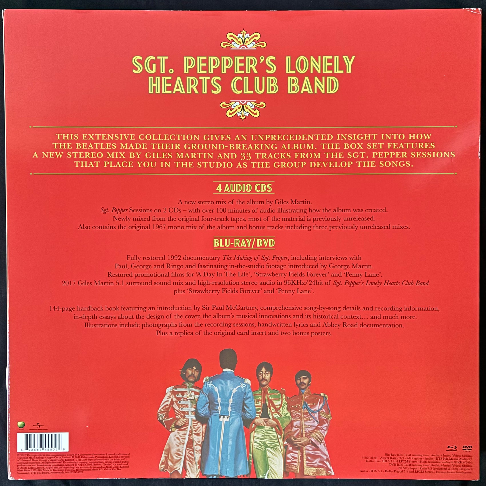 BEATLES - SGT. PEPPER'S LONELY HEARTS CLUB BAND : DELUXE EDITION (4CD+BLU RAY/DVD) (USED BOX SET 2017 M-/M-/EX)