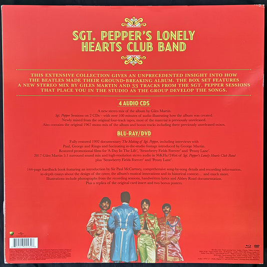 BEATLES - SGT. PEPPER'S LONELY HEARTS CLUB BAND : DELUXE EDITION (4CD+BLU RAY/DVD) (USED BOX SET 2017 M-/M-/EX)