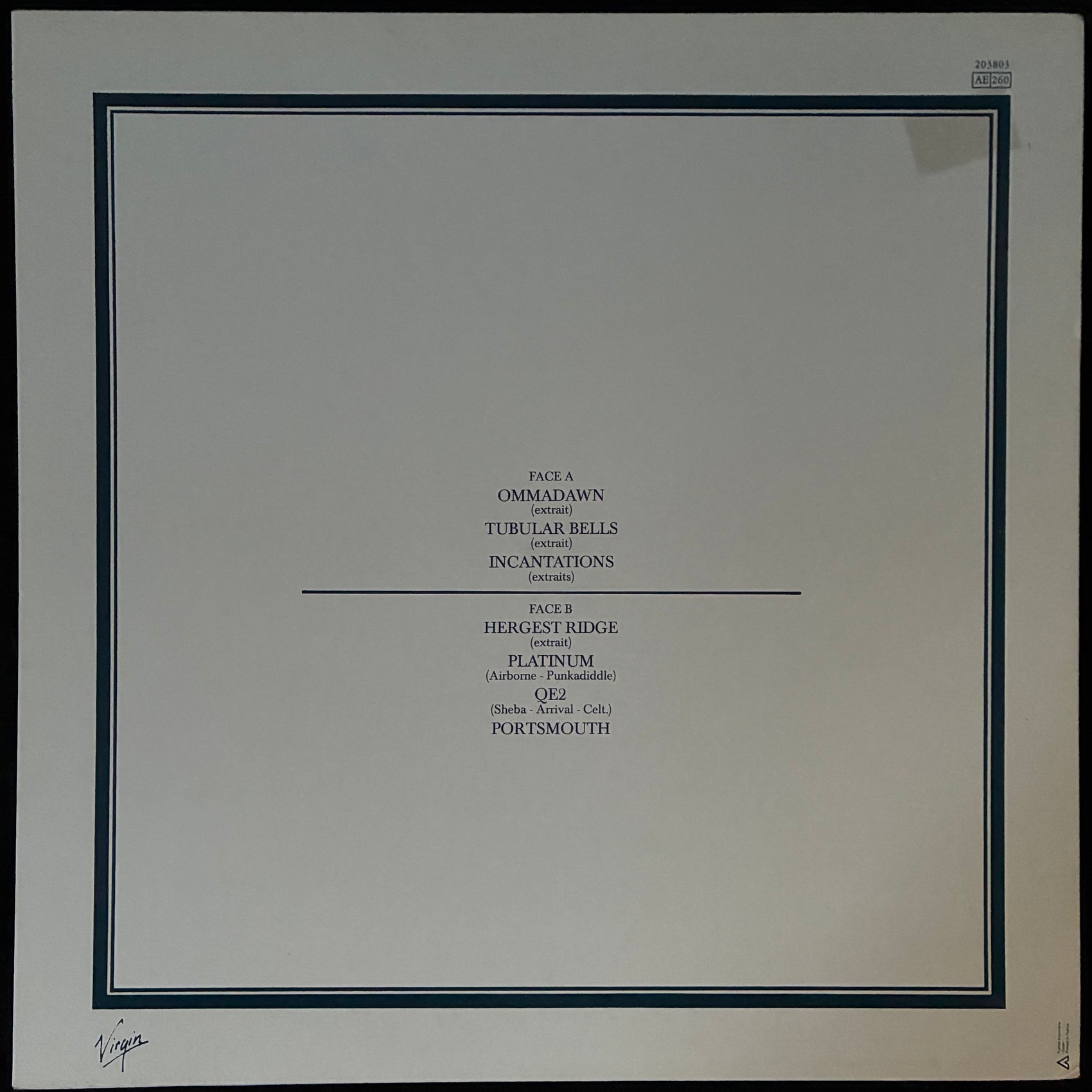MIKE OLDFIELD - EPISODES (USED VINYL 1981 FRANCE M-/EX)