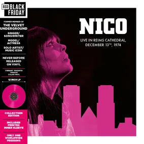 NICO - LIVE IN REIMS CATHEDRAL, DECEMBER 13TH, 1974 (TRANSPARTENT MAGENTA) VINYL