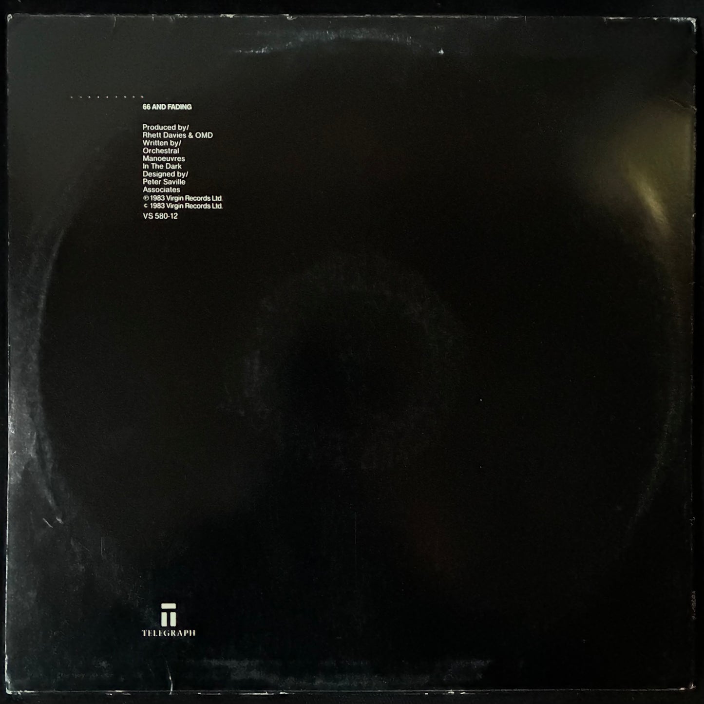 ORCHESTRAL MANOEUVRES IN THE DARK - TELEGRAPH (12") (USED VINYL 1983 AUS M-/EX)