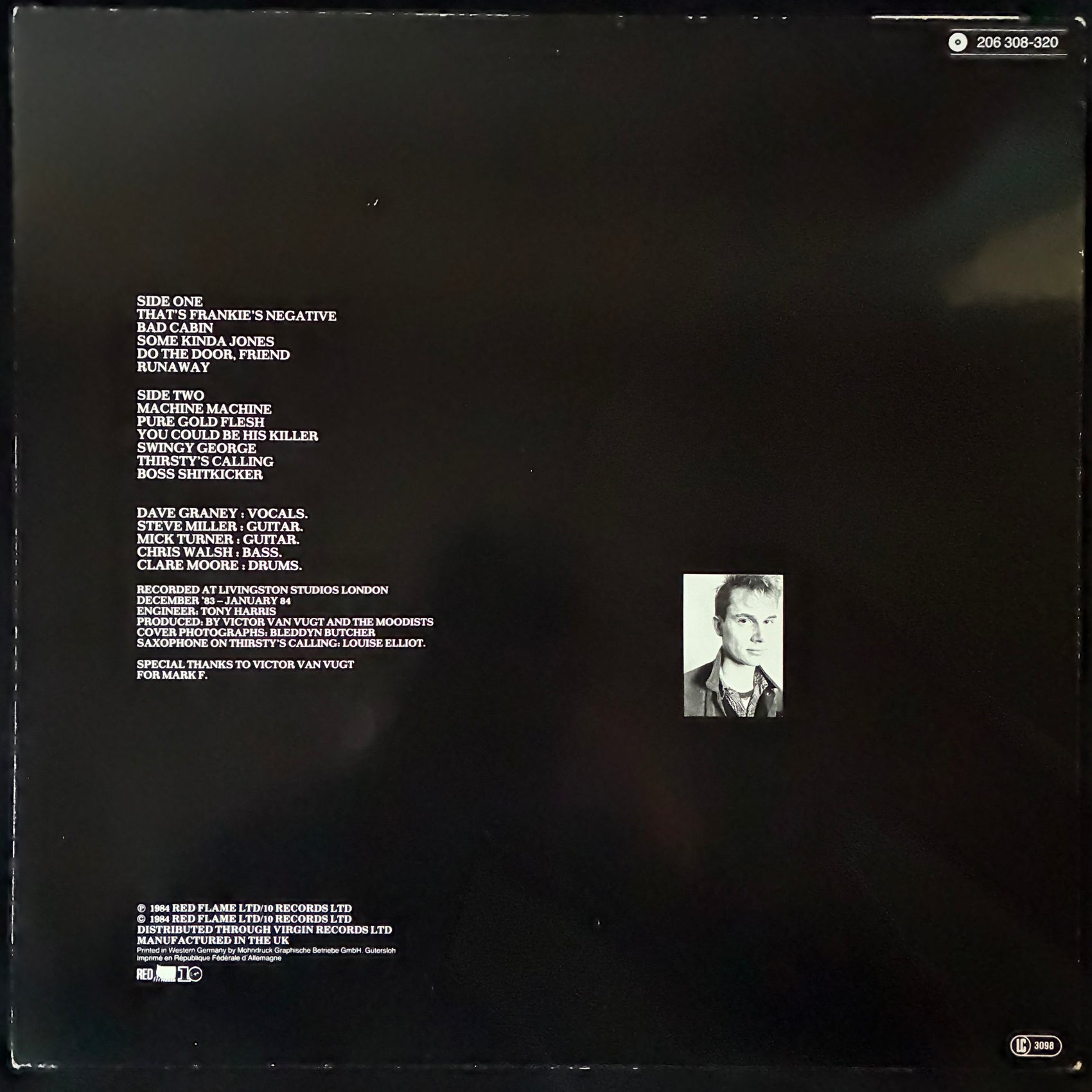 MOODISTS - THIRSTY'S CALLING (USED VINYL 1984 GERMANY M-/EX+)