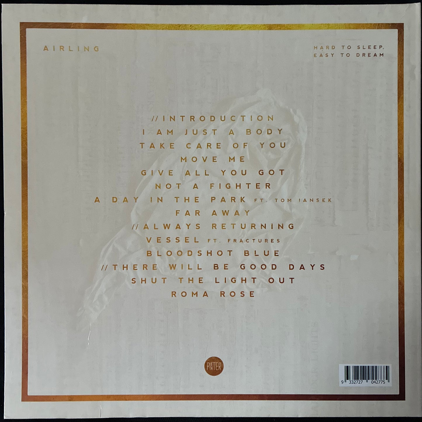AIRLING - HARD TO SLEEP EASY TO DREAM (MAROON COLOURED) (USED VINYL 2017 AUS M-/EX+)