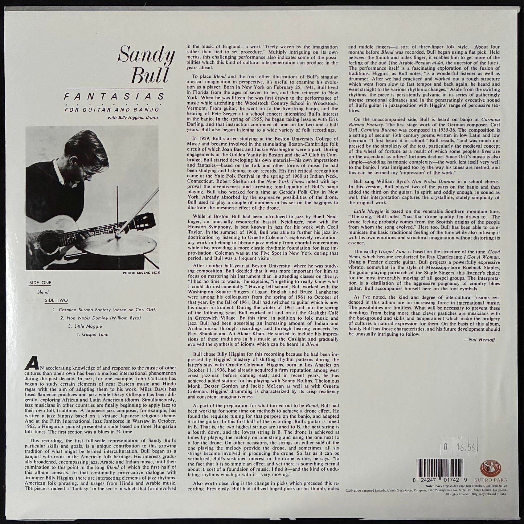 SANDY BULL - FANTASIAS (USED VINYL 2009 US M-/M-)
