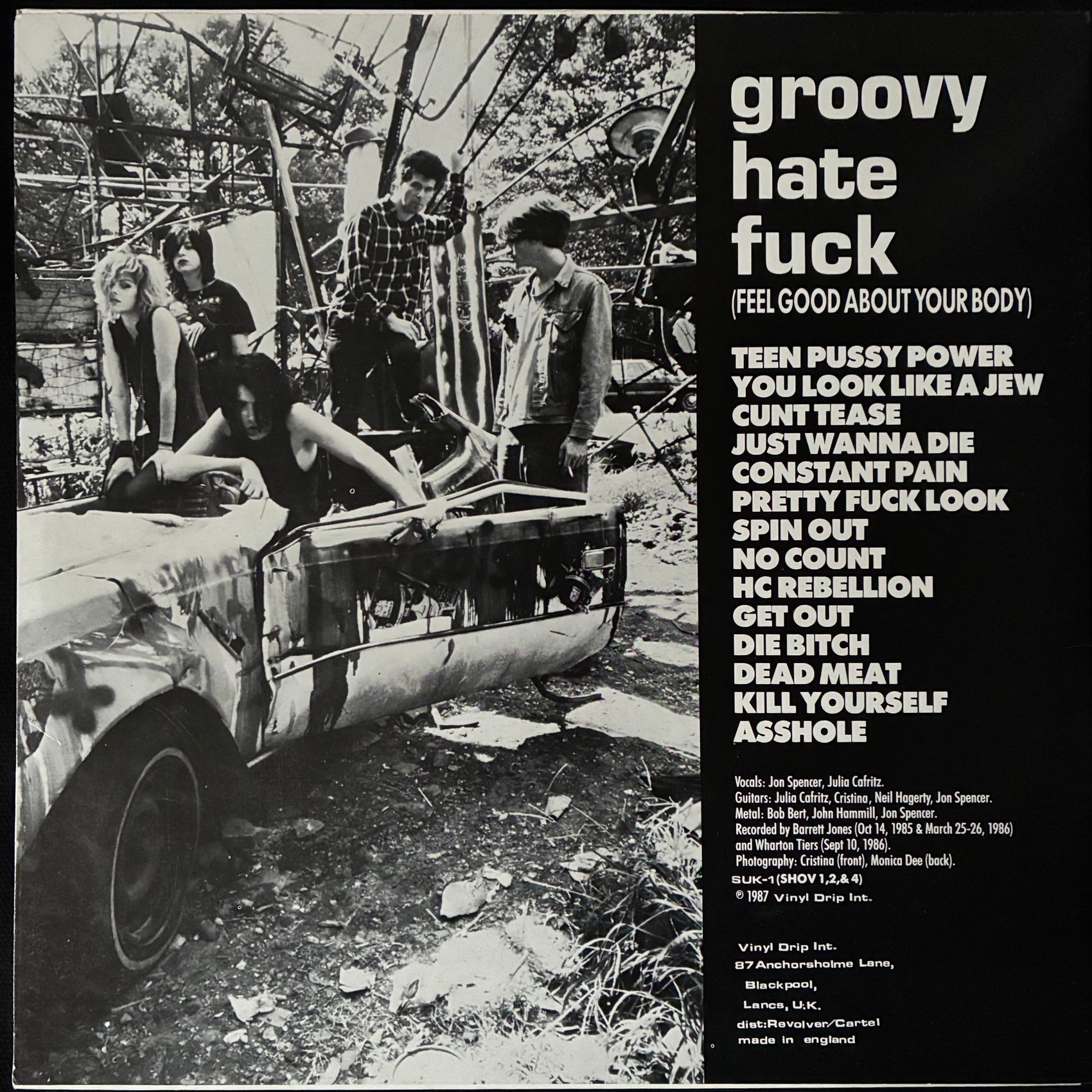 PUSSY GALORE - GROOVY HATE FUCK (FEEL GOOD ABOUT YOUR BODY) (USED VINYL 1987 UK M-/M-)