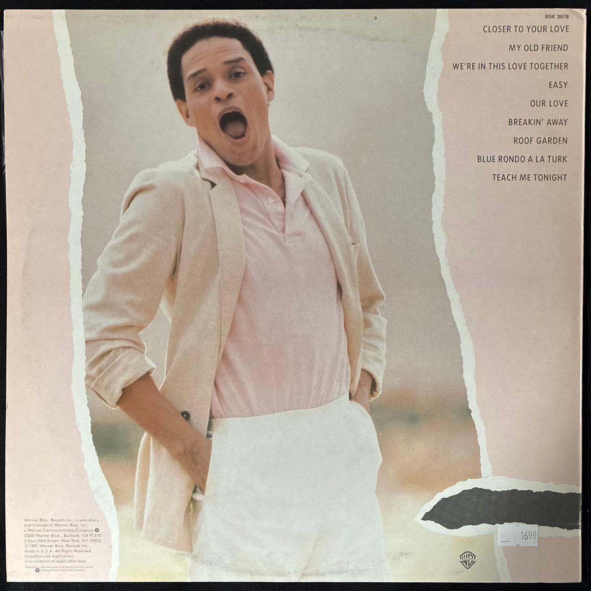 AL JARREAU - BREAKIN' AWAY (USED VINYL 1981 AUS M-/EX)