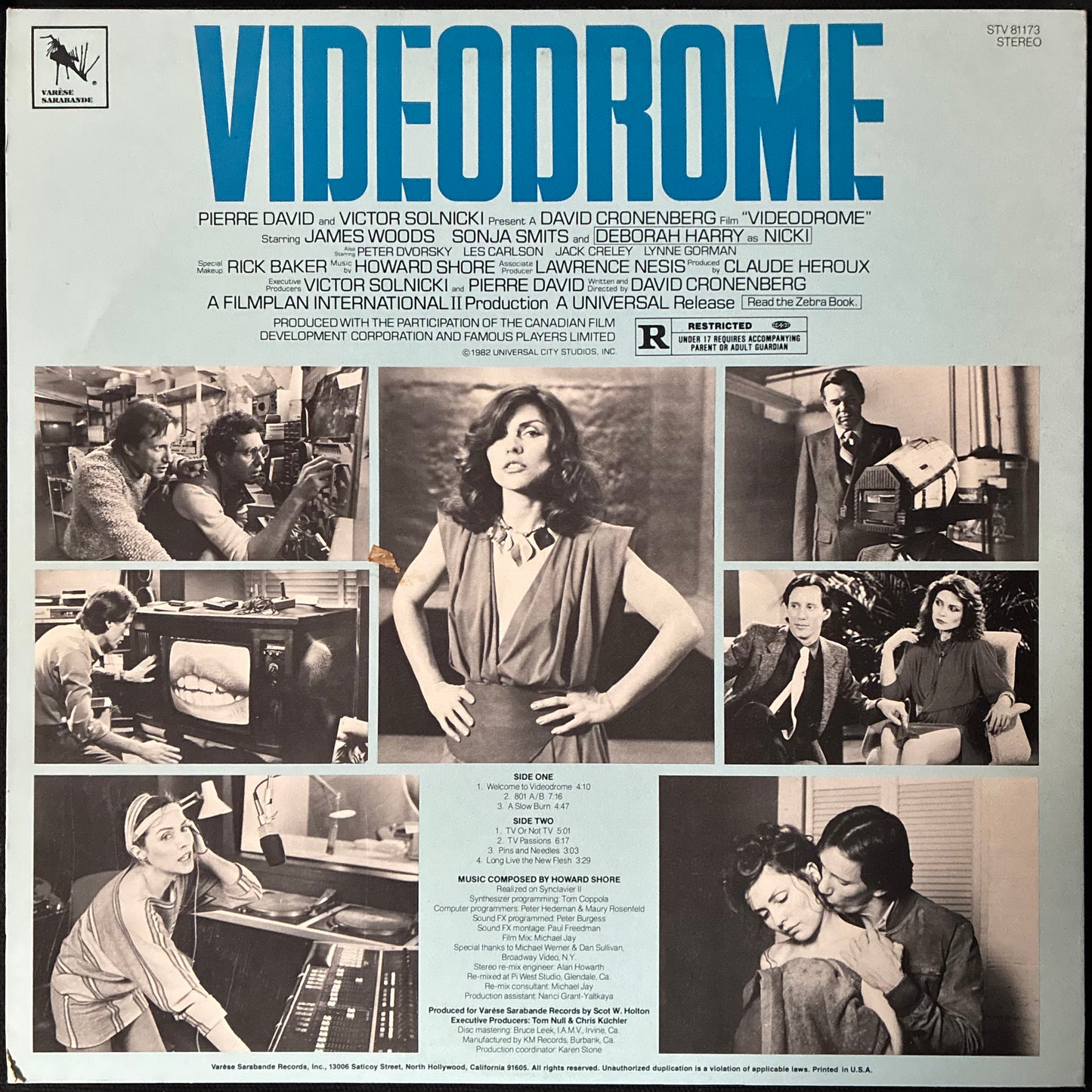HOWARD SHORE - VIDEODROME OST (USED VINYL 1982 M-/EX+)
