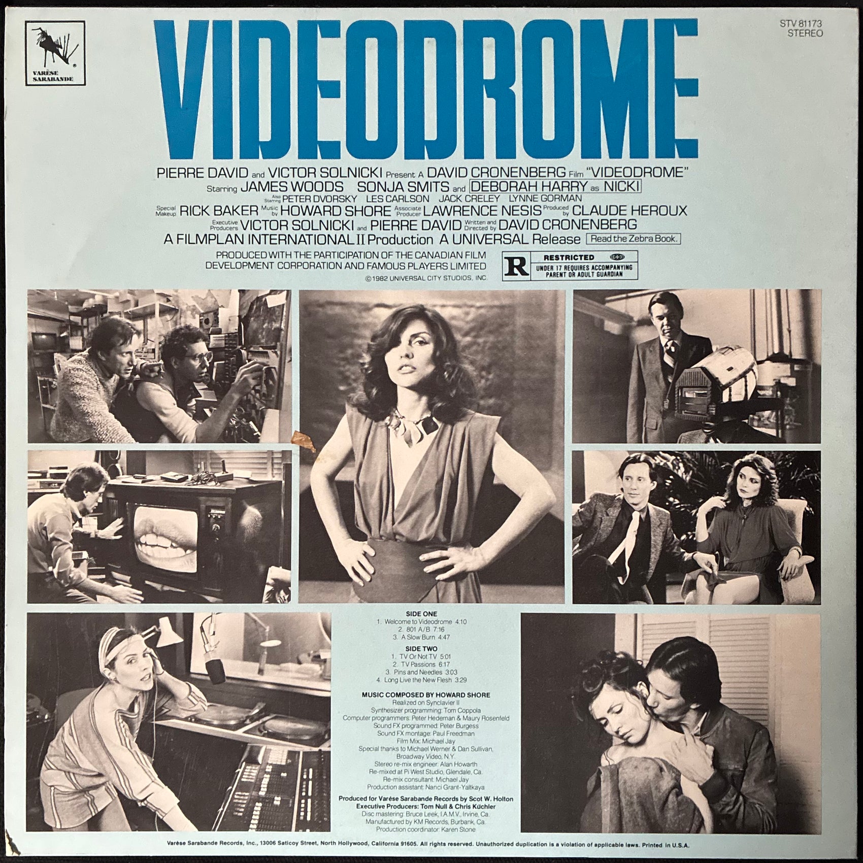 HOWARD SHORE - VIDEODROME OST (USED VINYL 1982 M-/EX+)
