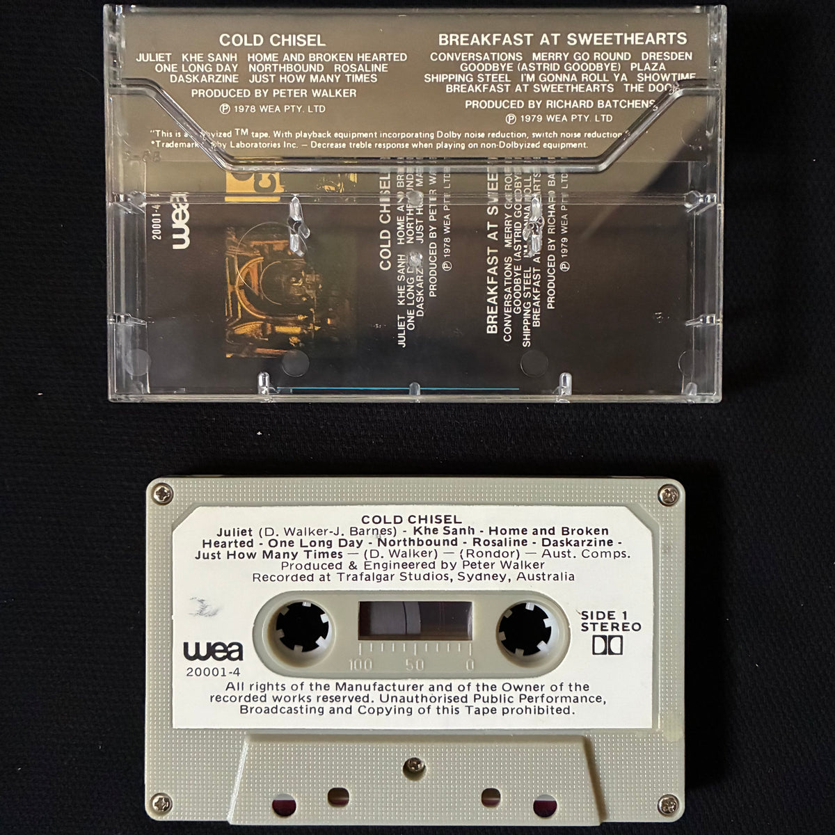 COLD CHISEL - COLD CHISEL/BREAKFAST AT SWEETHEARTS (USED CASSETTE AUS)