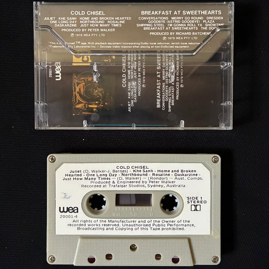 COLD CHISEL - COLD CHISEL/BREAKFAST AT SWEETHEARTS (USED CASSETTE AUS)