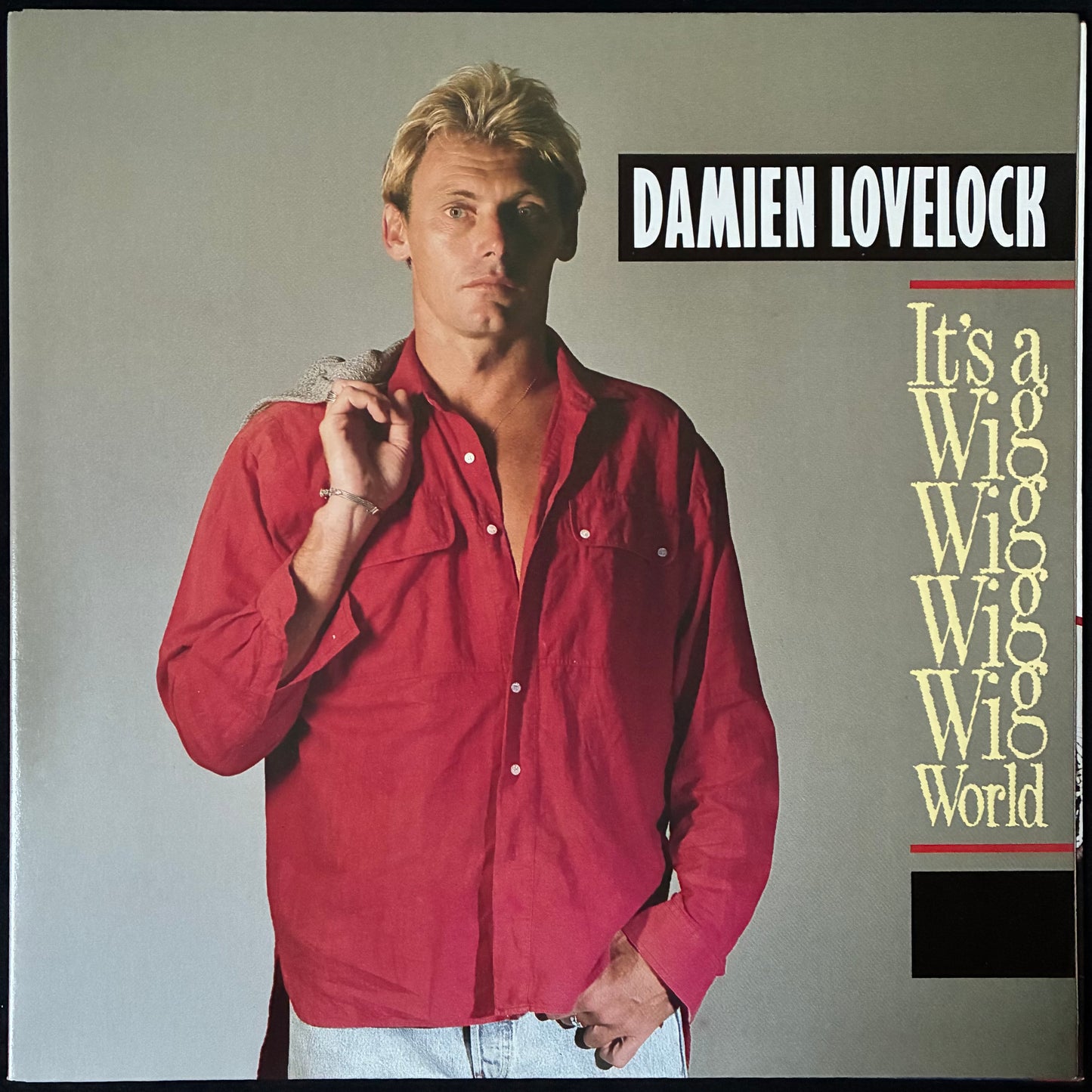 DAMIEN LOVELOCK - IT'S A WIG WIG WIG WIG WORLD (CRACKS IN THE PRISM) (USED VINYL 1988 AUS M-/M-)
