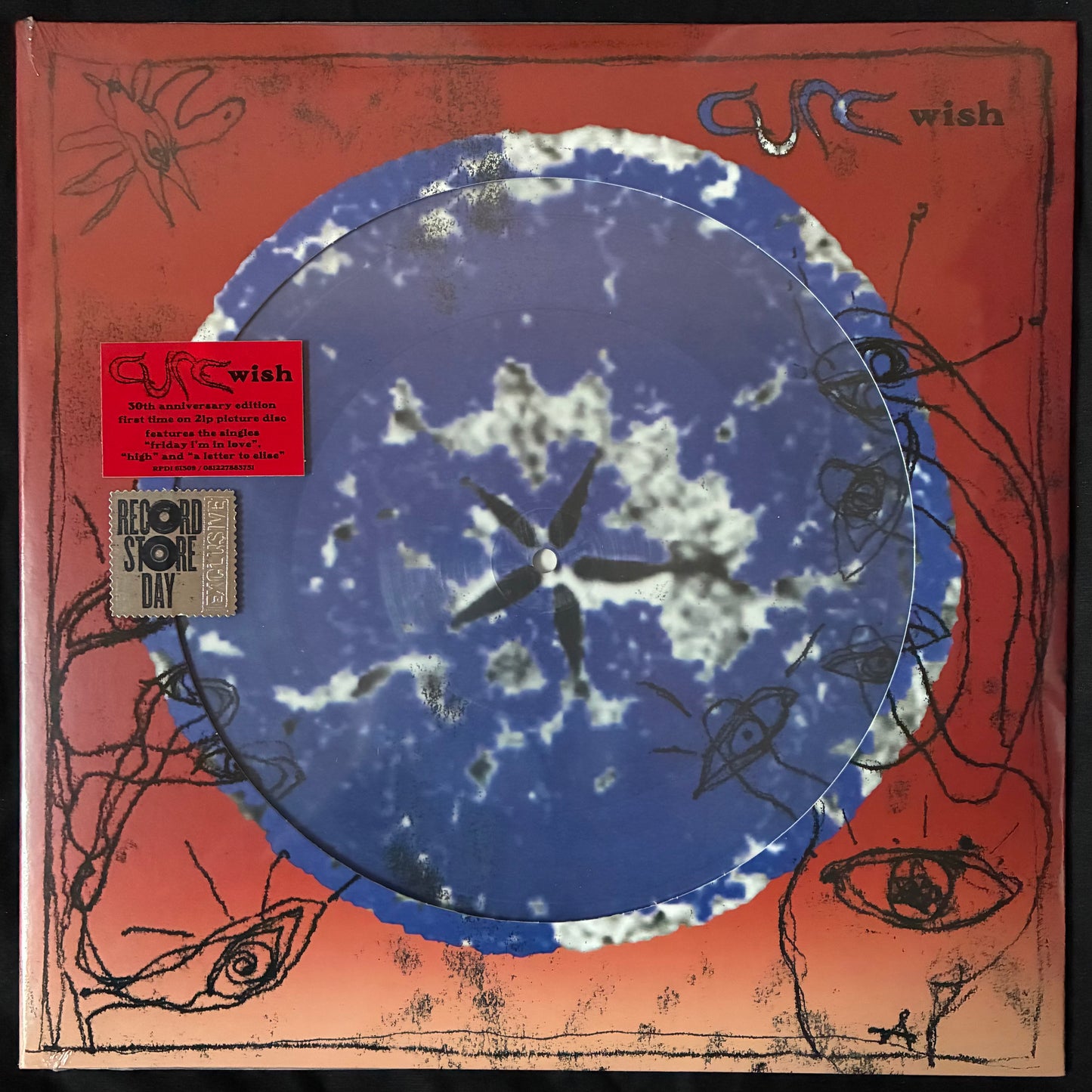 CURE - WISH (30TH ANNIVERSARY EDITION) (2LP) (PICTURE DISC) (USED VINYL 2022 S.S.)