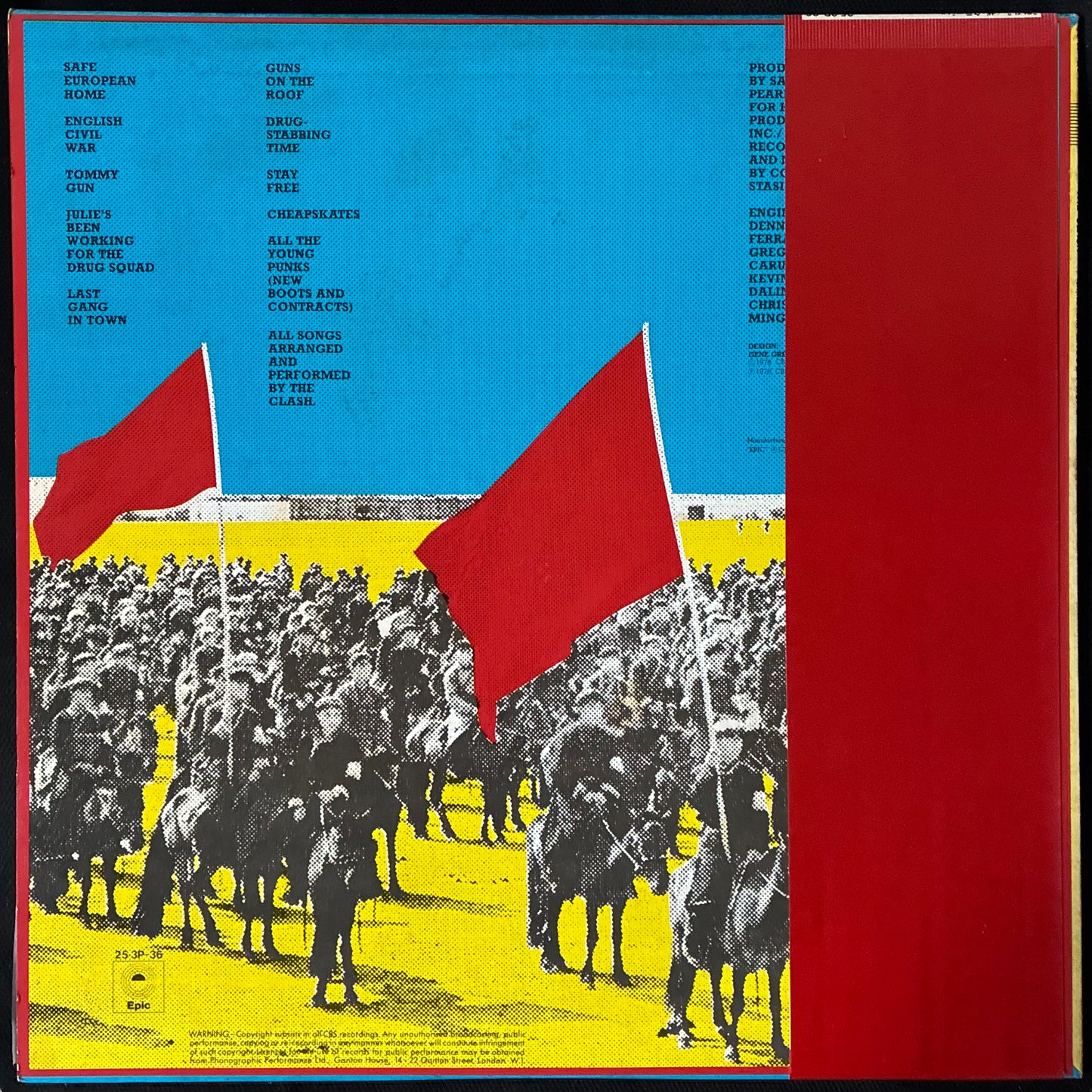 CLASH - GIVE 'EM ENOUGH ROPE (FIRST PRESSING) (USED VINYL 1978 JAPAN M-/M-)