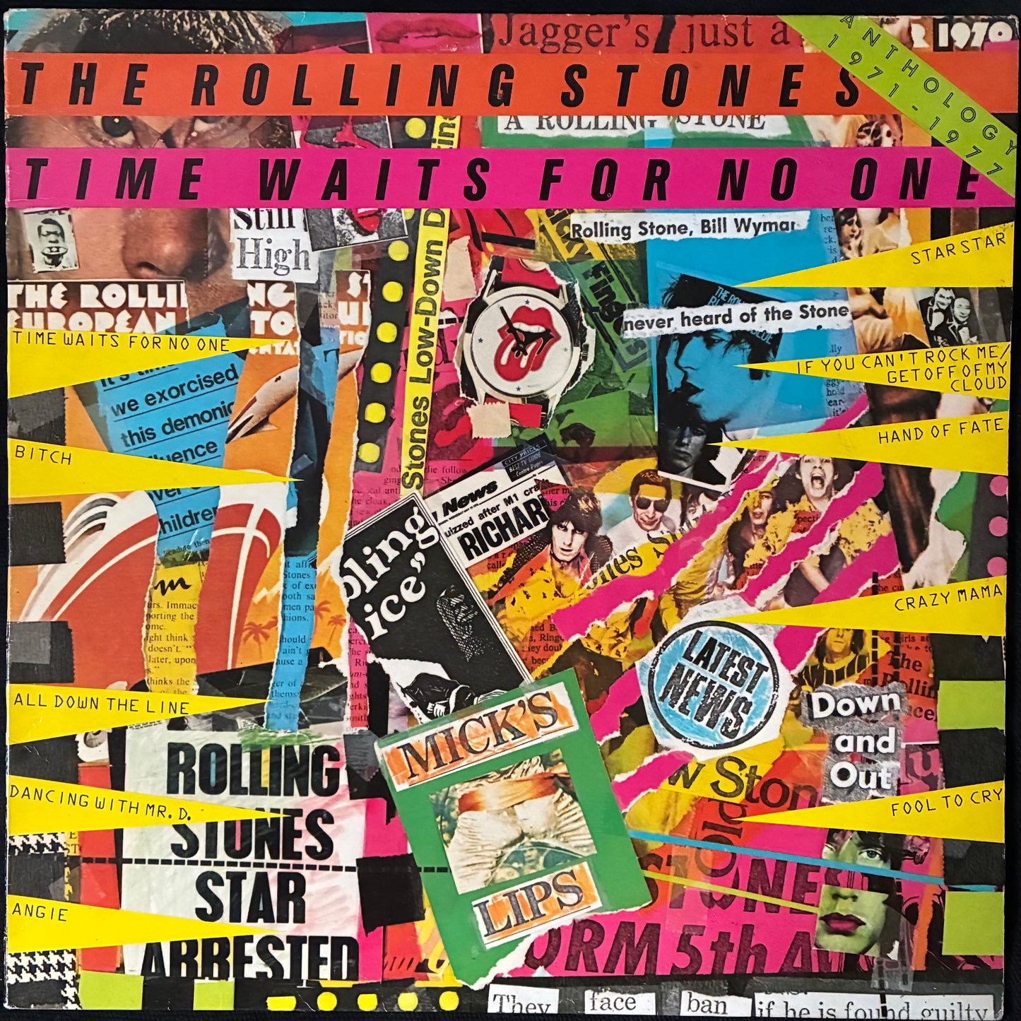 ROLLING STONES - TIME WAITS FOR NO ONE : ANTHOLOGY 1971-1977 (USED VINYL 1979 UK EX-/EX)