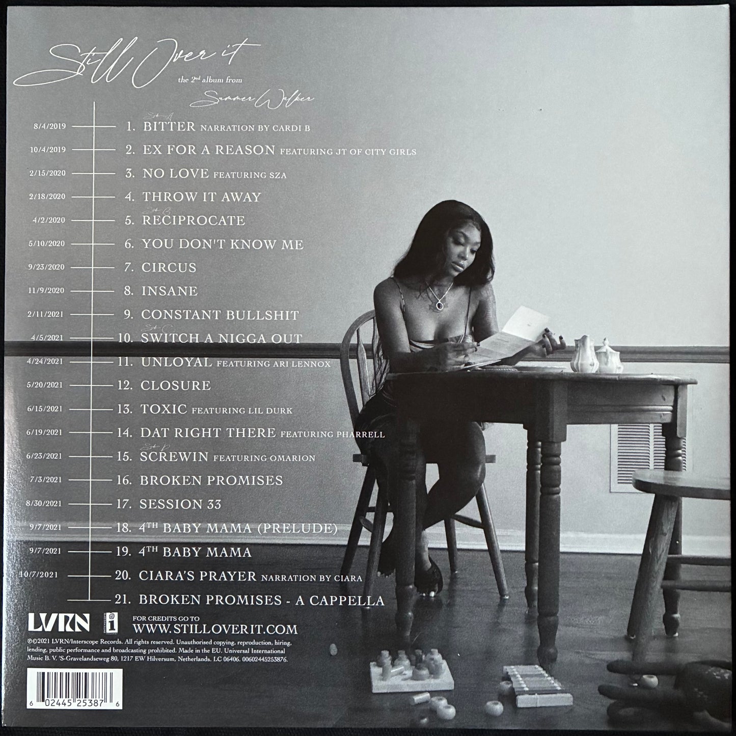 SUMMER WALKER - STILL OVER IT (2LP) (WHITE COLOURED) (USED VINYL 2021 EU M-/M-)