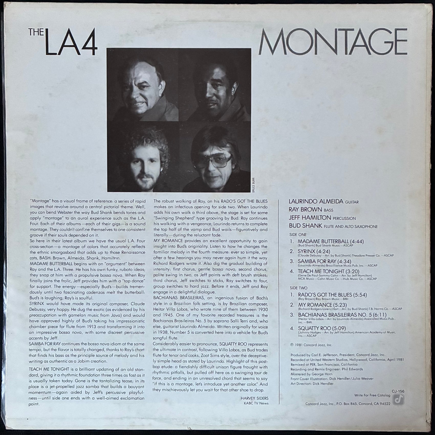 LA4 - MONTAGE (USED VINYL 1981 US M-/EX)