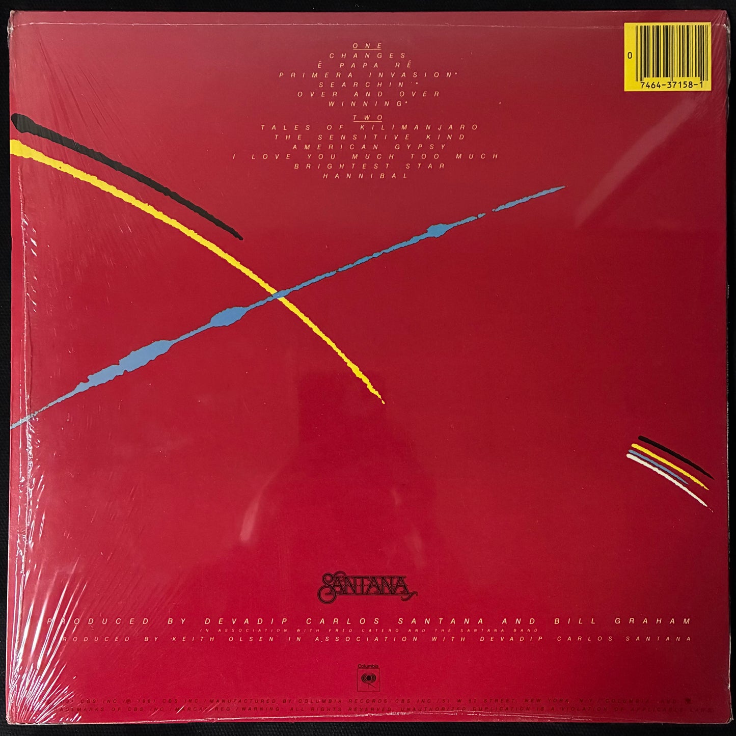 SANTANA - ZEBOP! (USED VINYL 1981 US M-/M-)