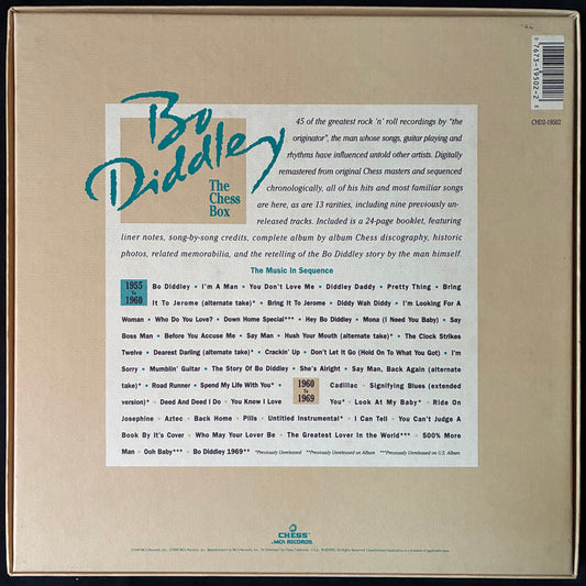 BO DIDDLEY - BO DIDDLEY - THE CHESS BOX (2CD BOX SET) (USED CD 1990 US M-/M-)