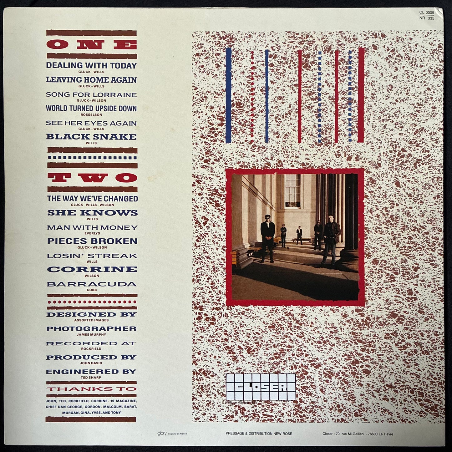 BARRACUDAS - ENDEAVOUR TO PERSEVERE (USED VINYL 1984 FRANCE M-/EX+)