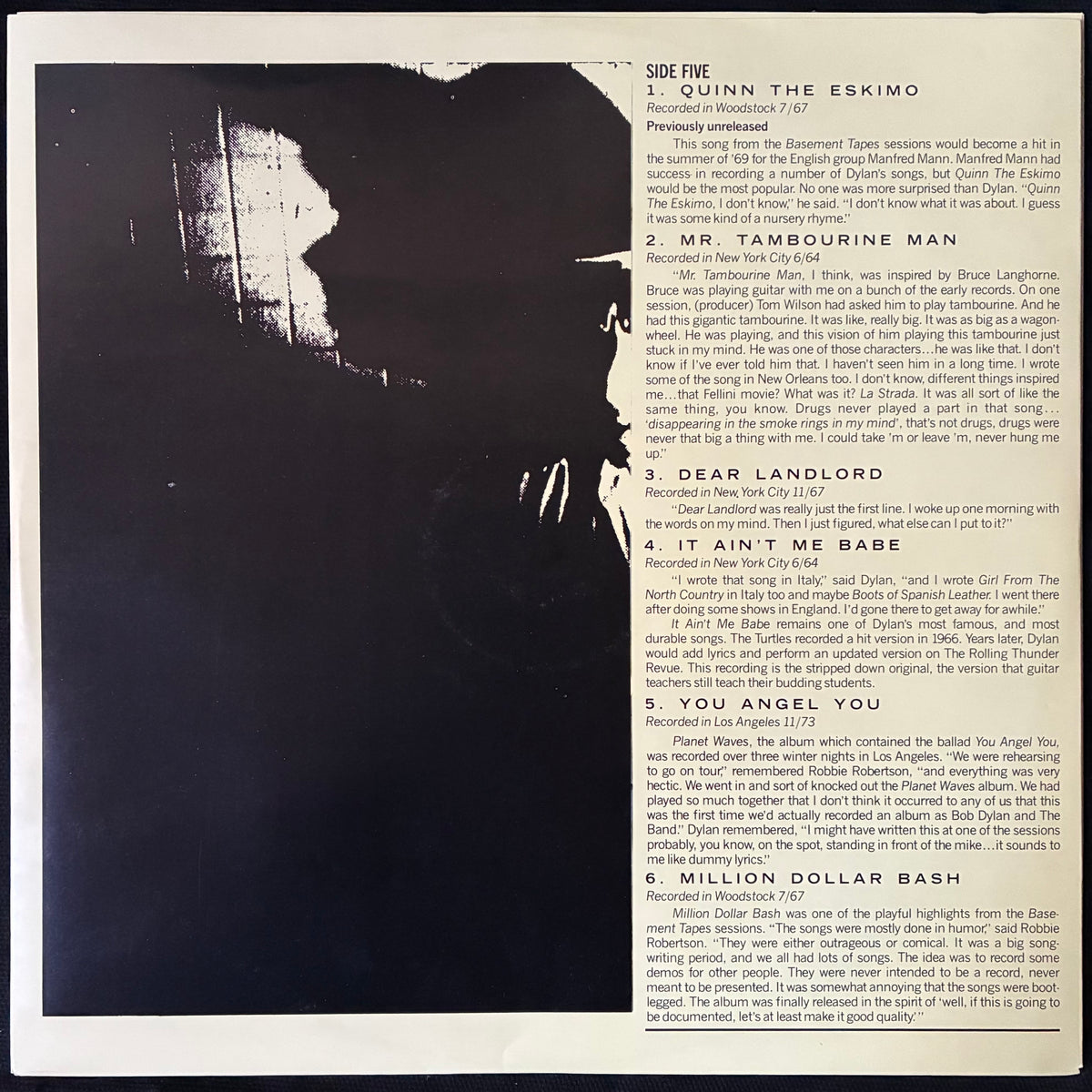 BOB DYLAN - BIOGRAPH (5LP BOX SET) (USED VINYL 1985 AUS M-/M-/EX)