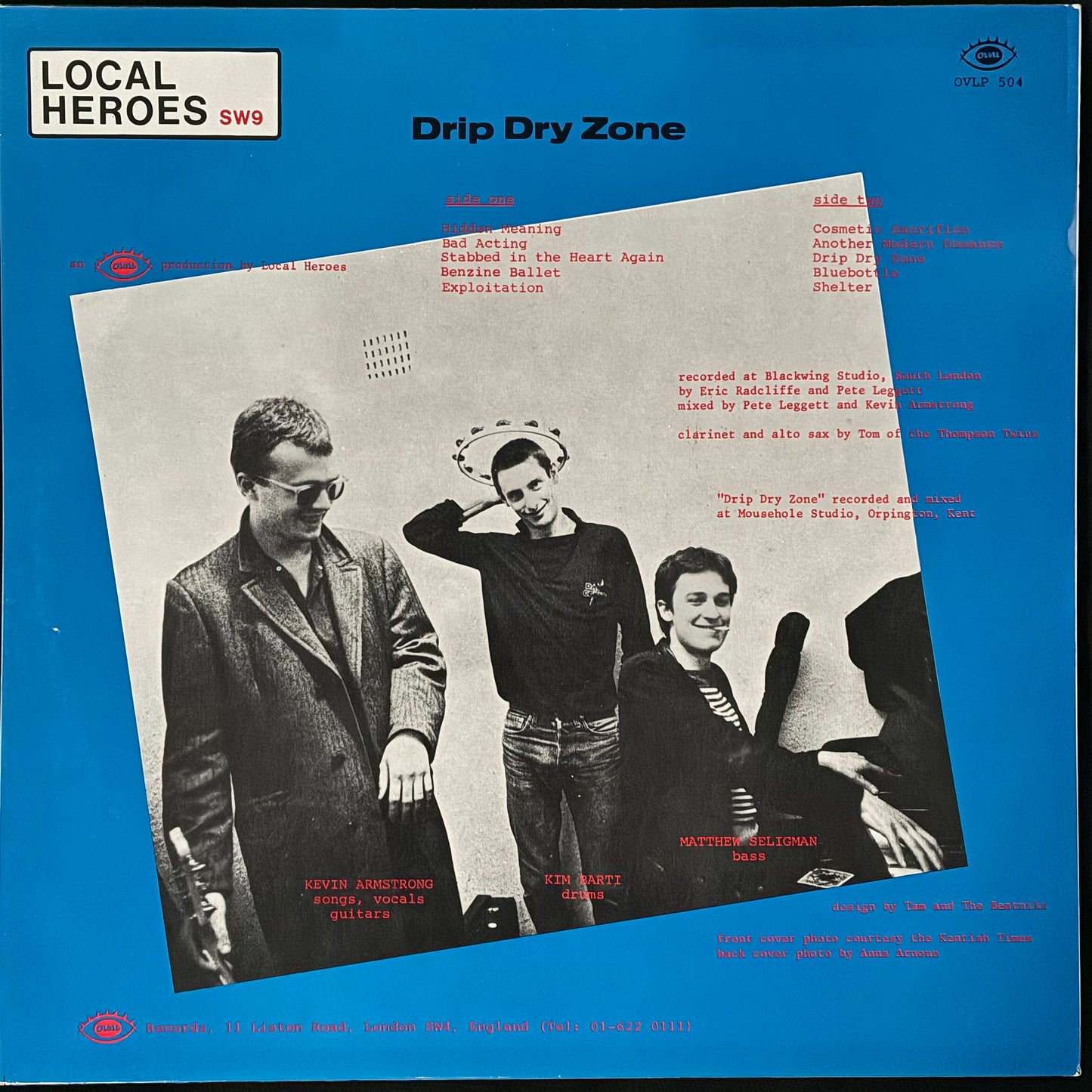 LOCAL HEROES SW9 - DRIP DRY ZONE (USED VINYL 1980 UK M-/EX+)