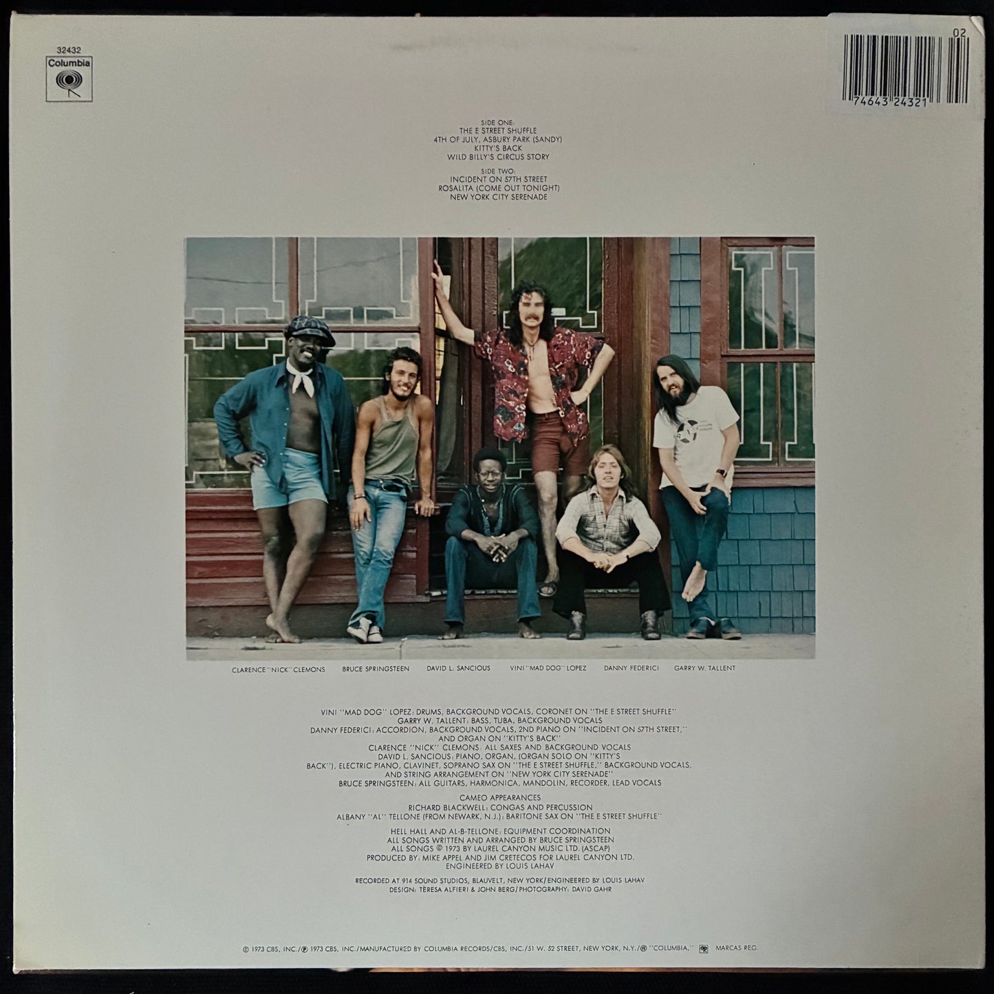BRUCE SPRINGSTEEN - THE WILD, THE INNOCENT & THE E STREET SHUFFLE (USED VINYL 1980 US M-/EX+)
