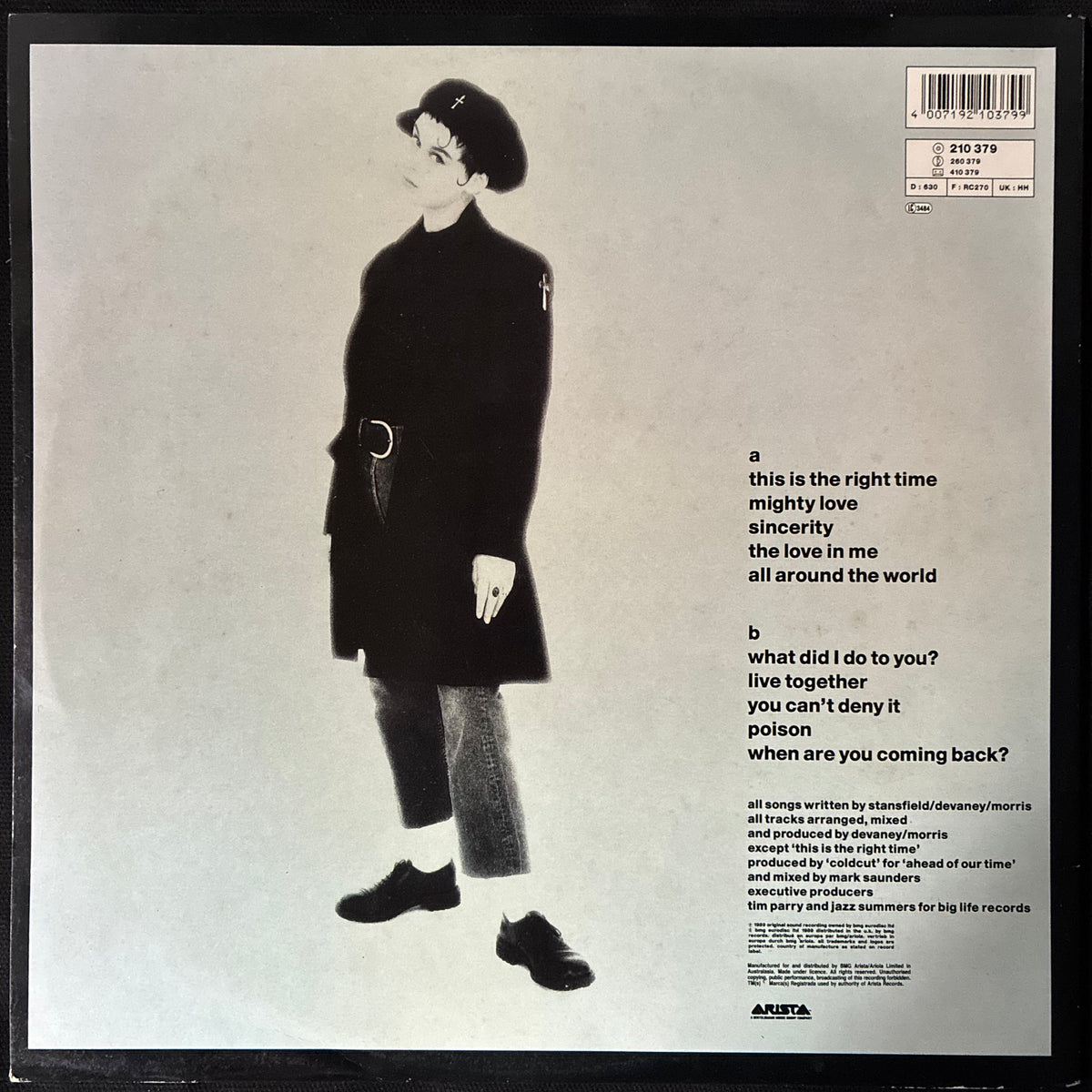 LISA STANSFIELD - AFFECTION (USED VINYL 1989 AUS M-/EX+)
